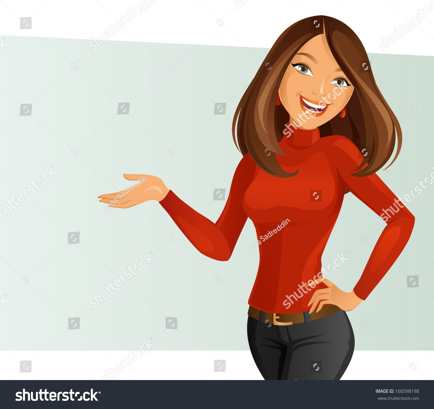 clipart girl smiling - photo #27