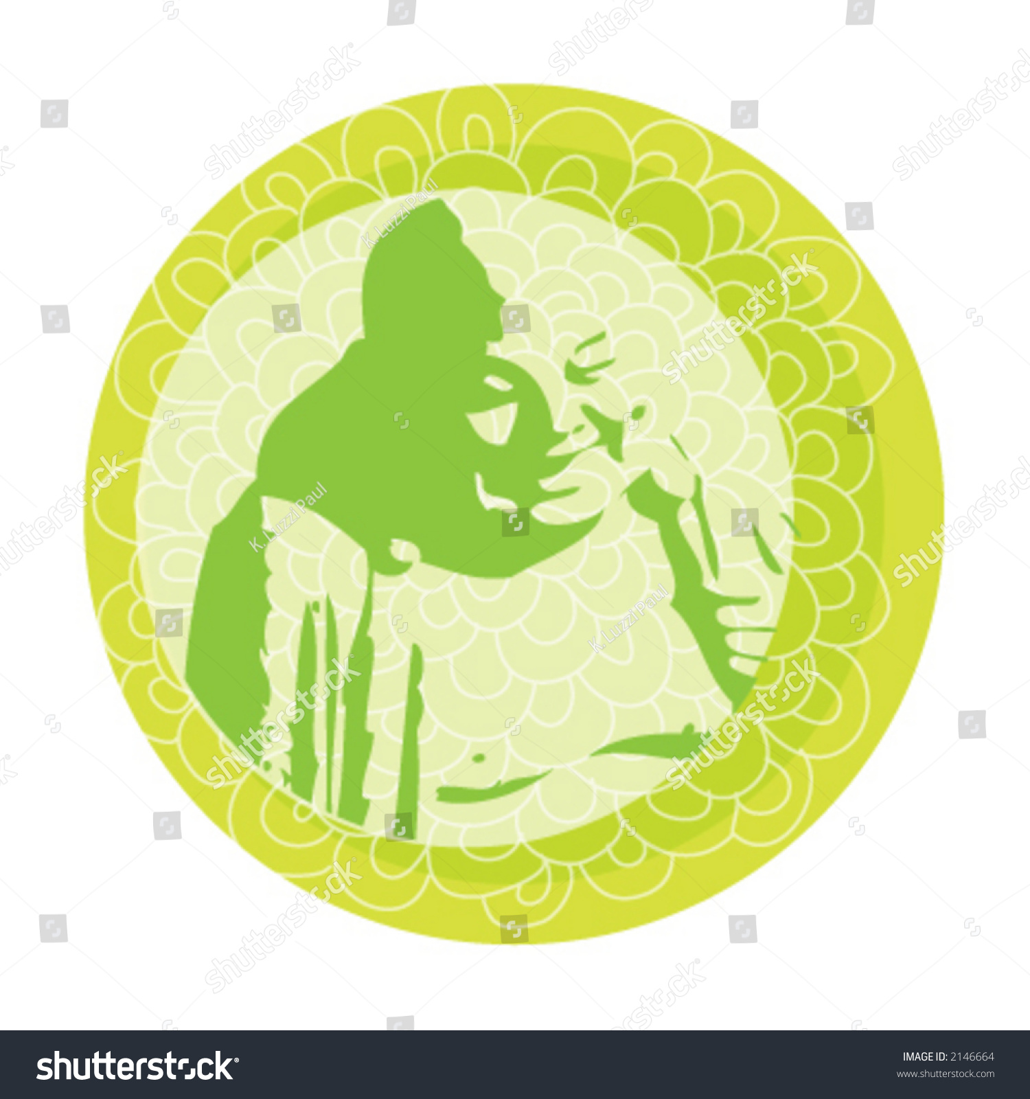 Smiling, Laughing Buddha Stock Vector 2146664 : Shutterstock