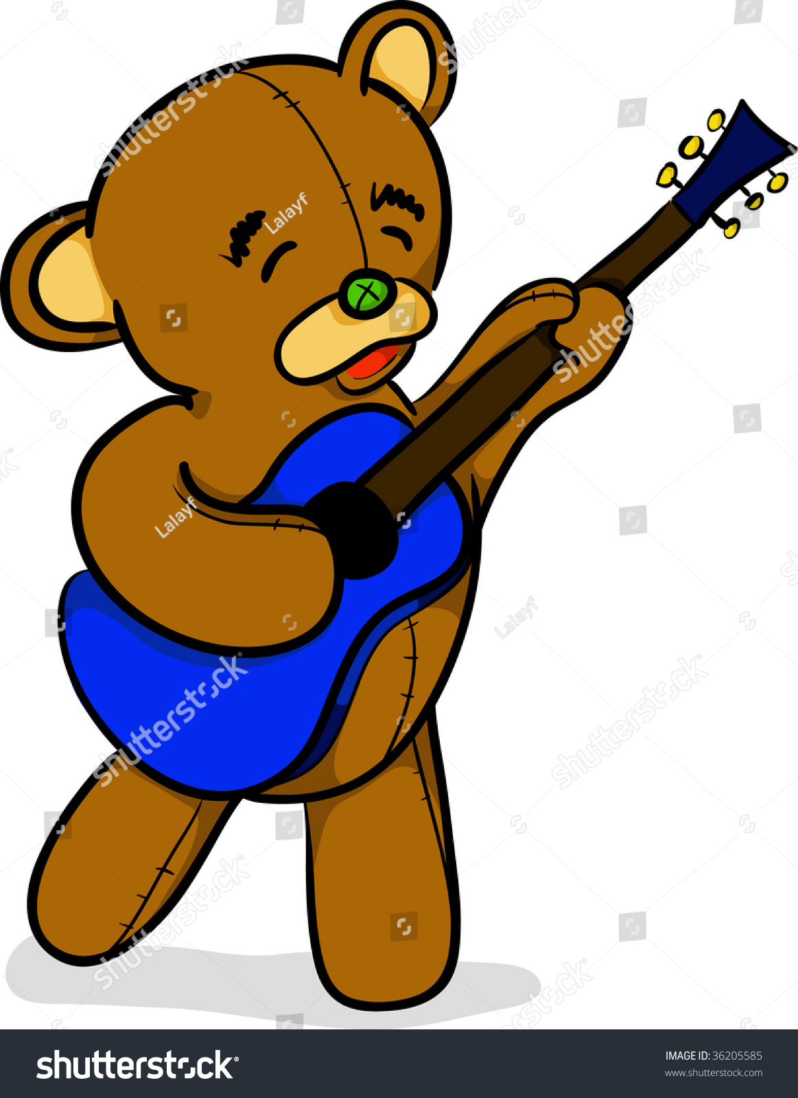 guitar teddy bear