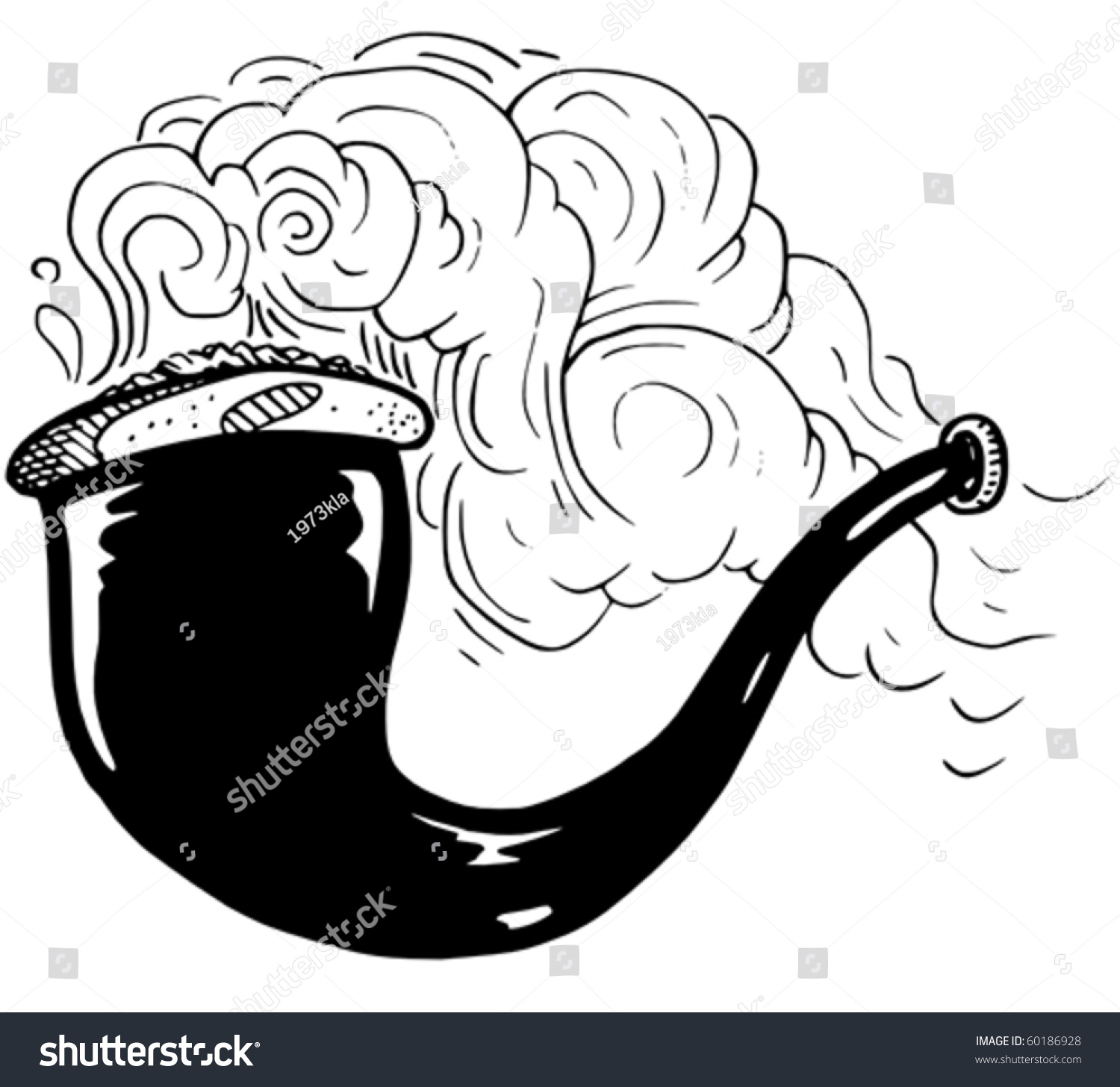 Smoking Pipe Vector - 60186928 : Shutterstock