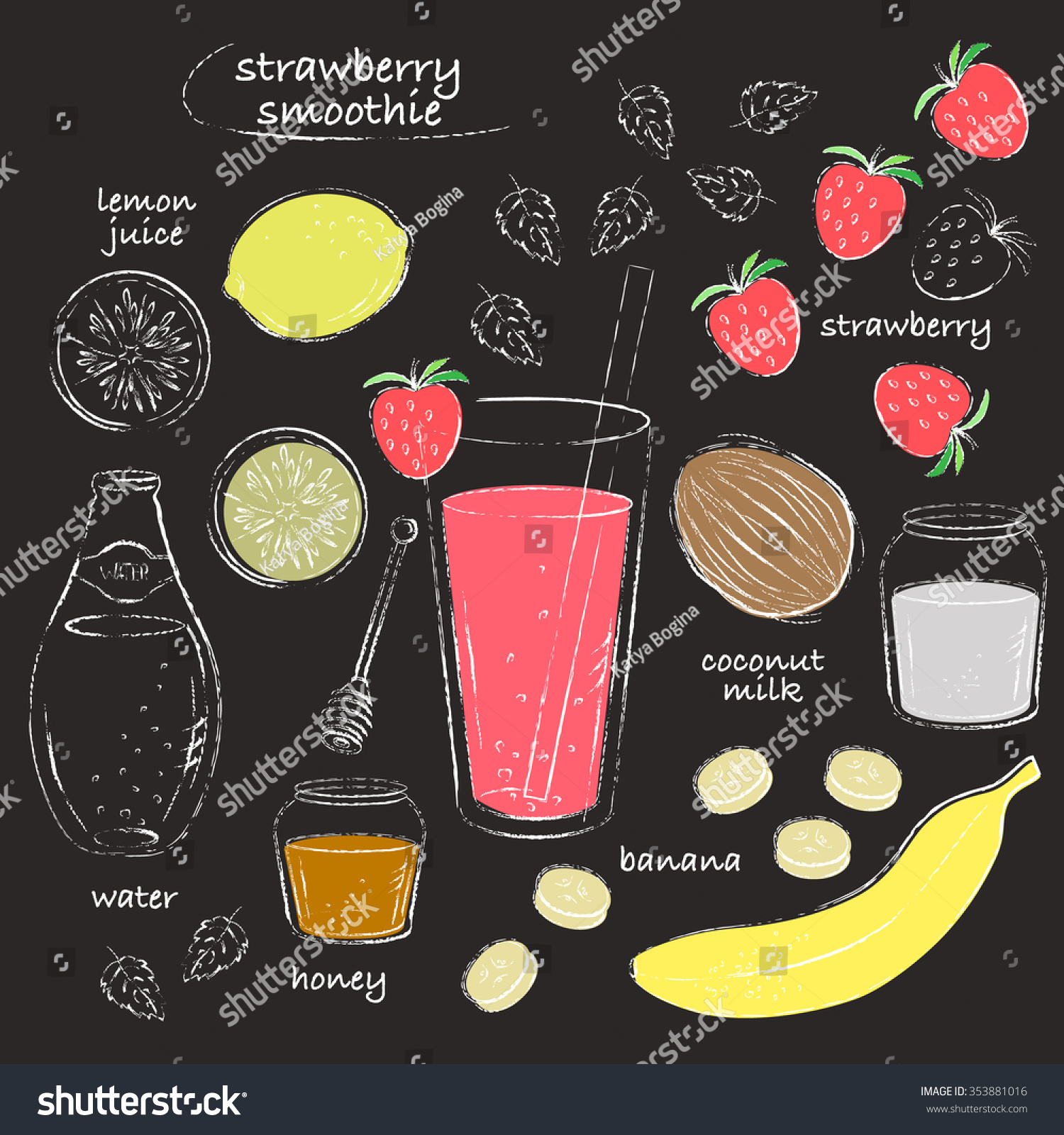 strawberry smoothie clip art - photo #44