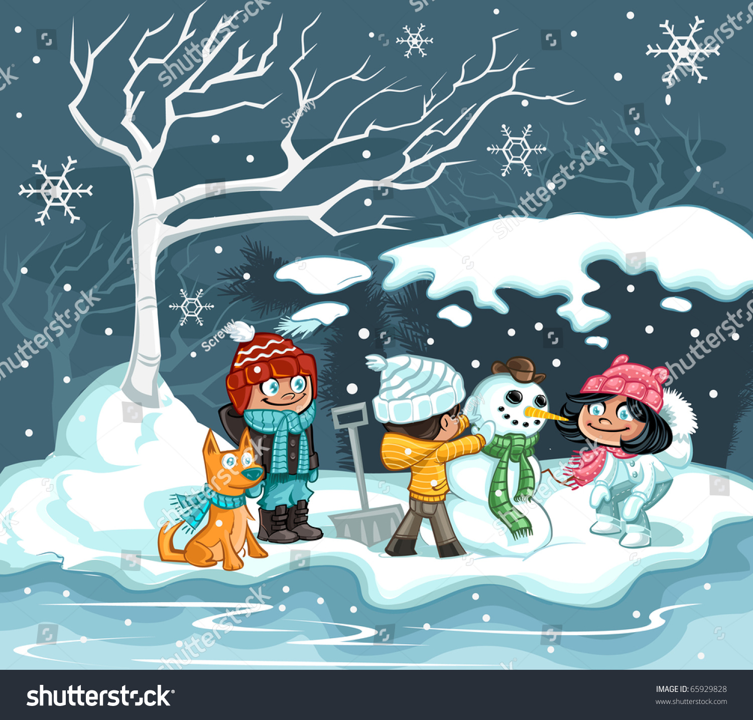 snowy day clipart - photo #29