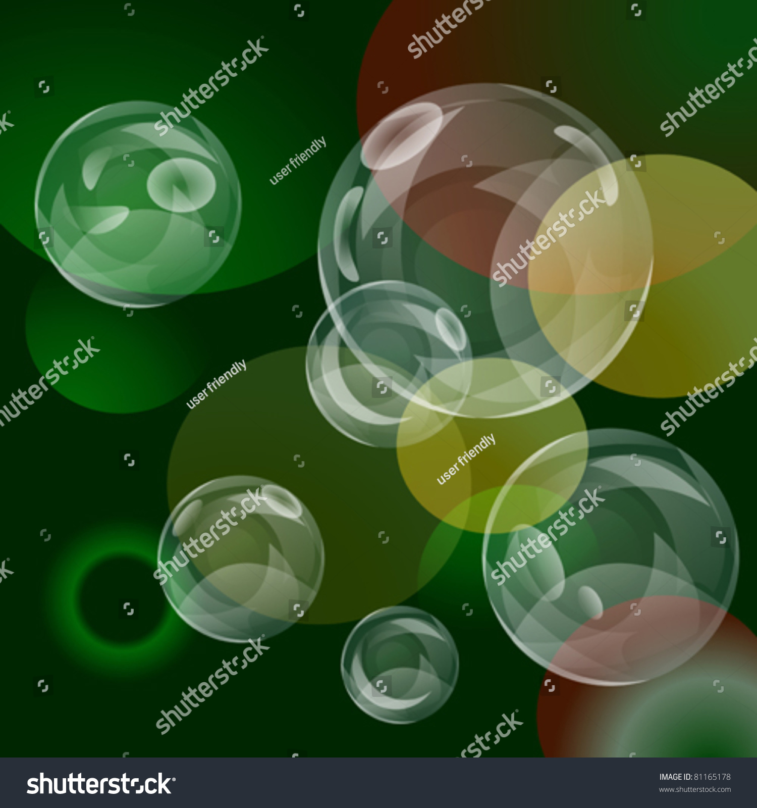 Soap Bubble Background Image Stock Vector Illustration 81165178