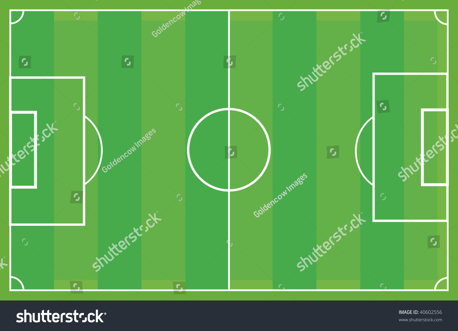 Soccer Field As Vector - 40602556 : Shutterstock