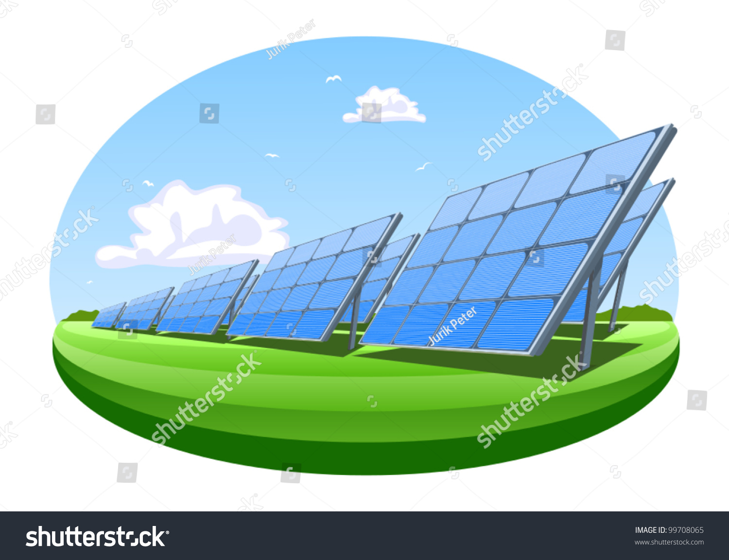 Solar Panels Vector Illustration 99708065 Shutterstock 2593