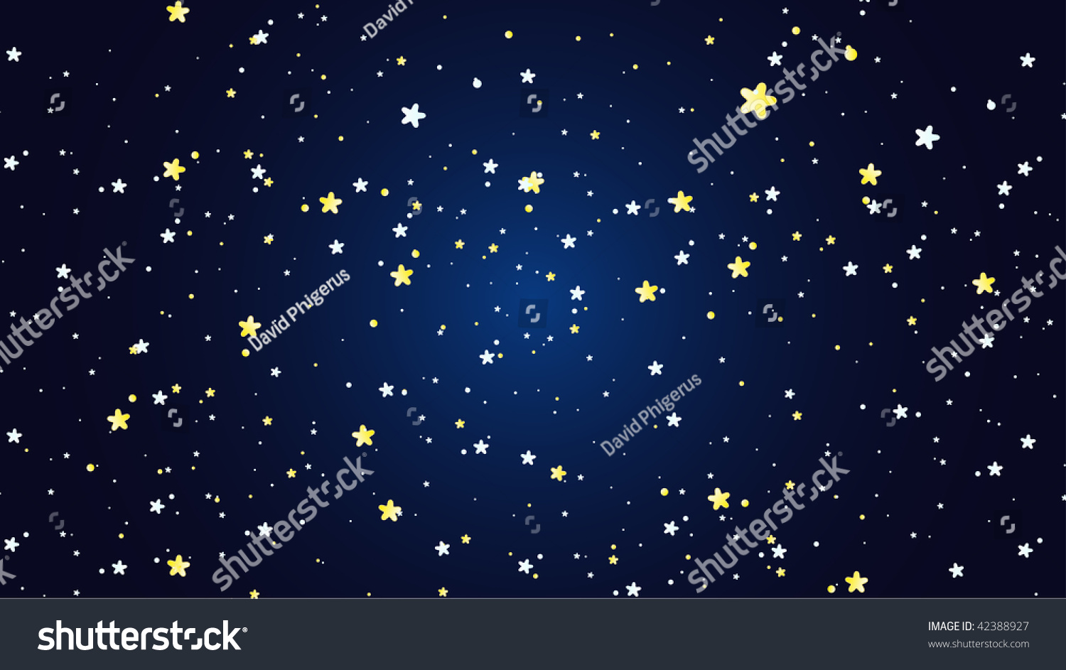 Space Cartoon Background Stock Vector 42388927 - Shutterstock