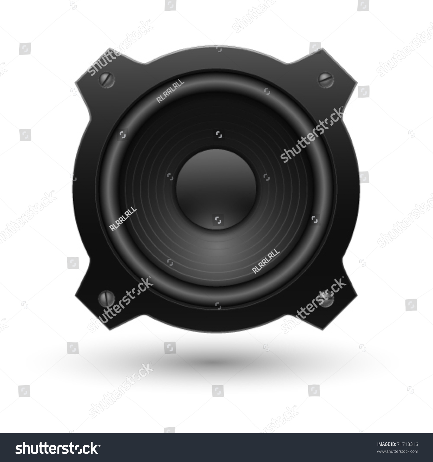 Speaker Icon Vector Illustration Stock Vector 71718316 - Shutterstock