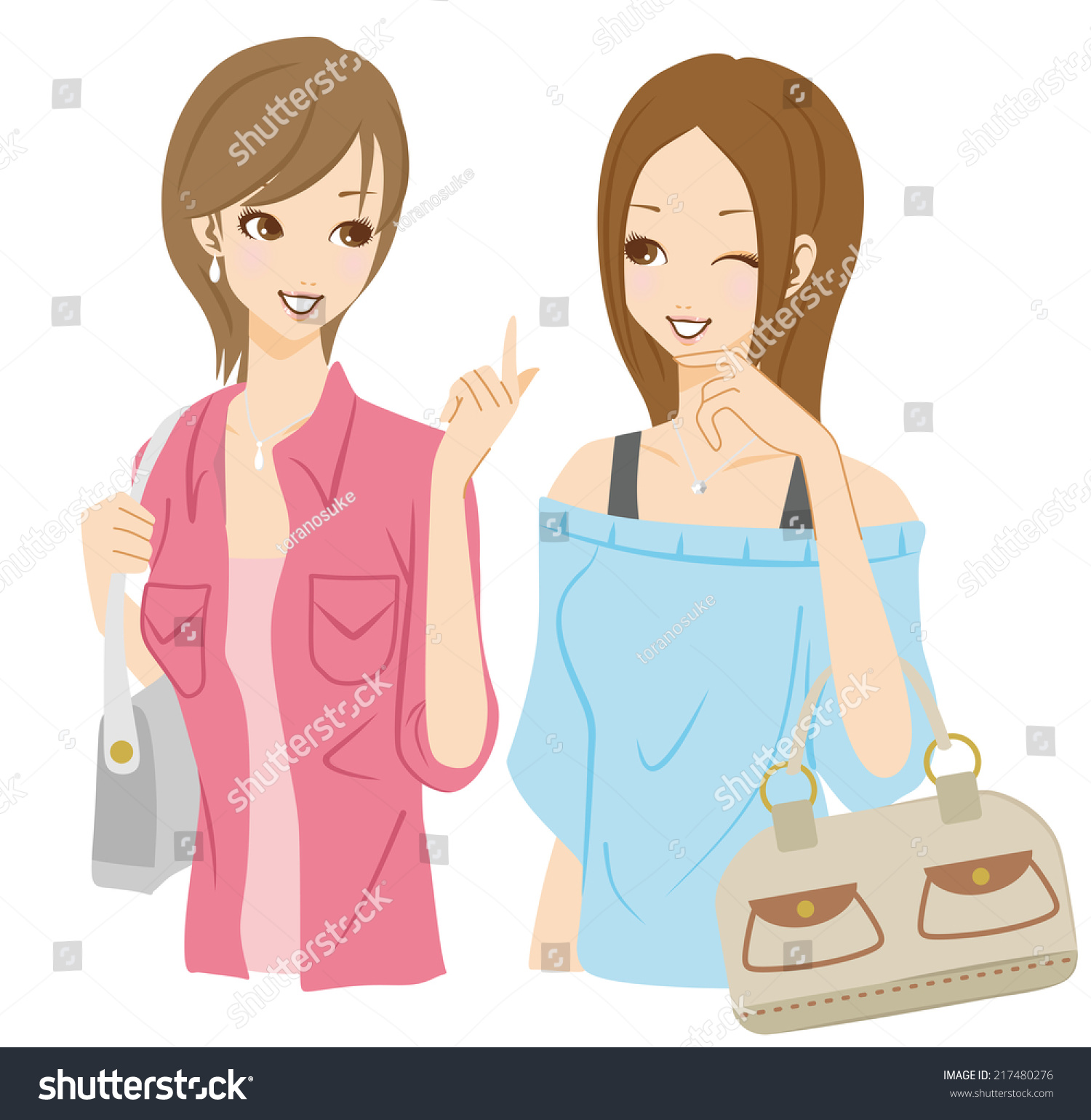 Speaking Woman Stock Vector Illustration 217480276 : Shutterstock