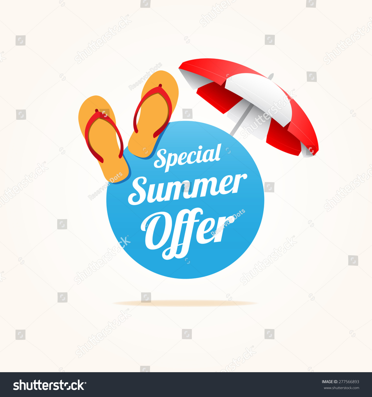 Special Summer Offer Stock Vector Illustration 277566893 : Shutterstock
