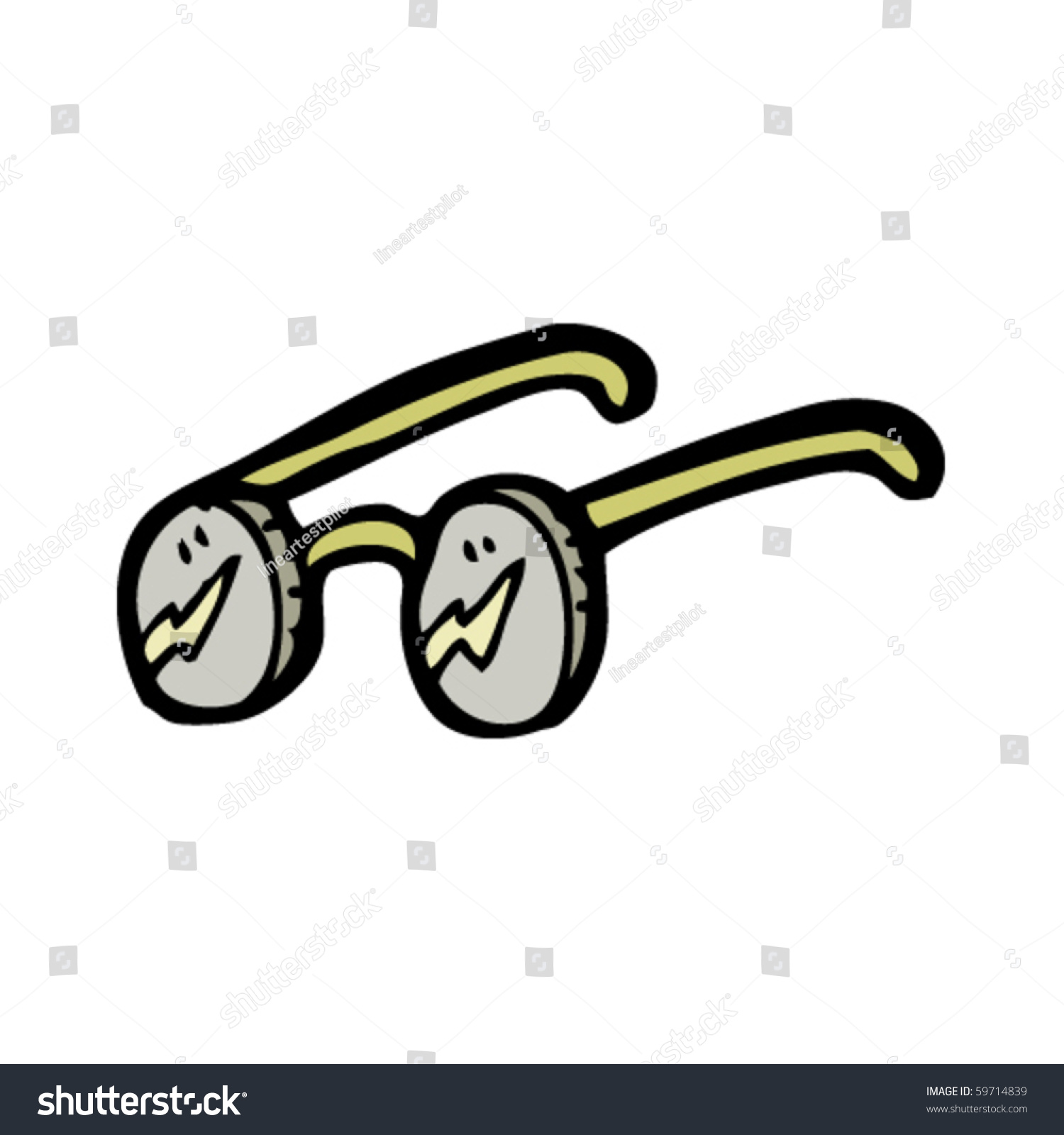 Spectacles Cartoon Stock Vector Illustration 59714839 : Shutterstock