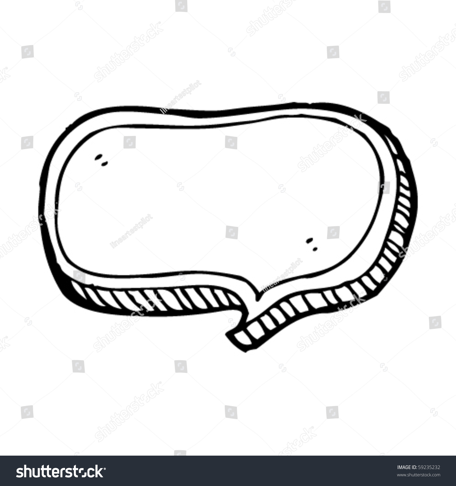 Speech Bubble Cartoon Stock Vector Illustration 59235232 : Shutterstock