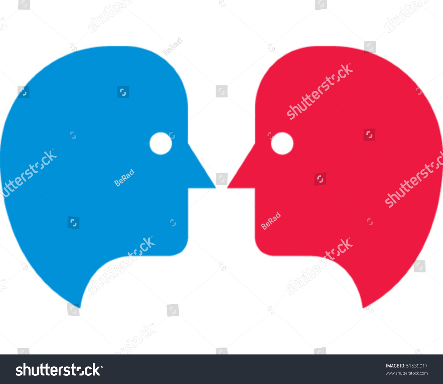 Speech Bubble Heads Stock Vector Illustration 51539017 Shutterstock