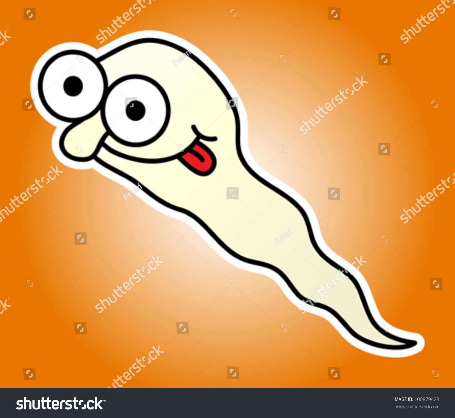 Sperm Cartoon Vector Funny Icon 100879423 Shutterstock 7337