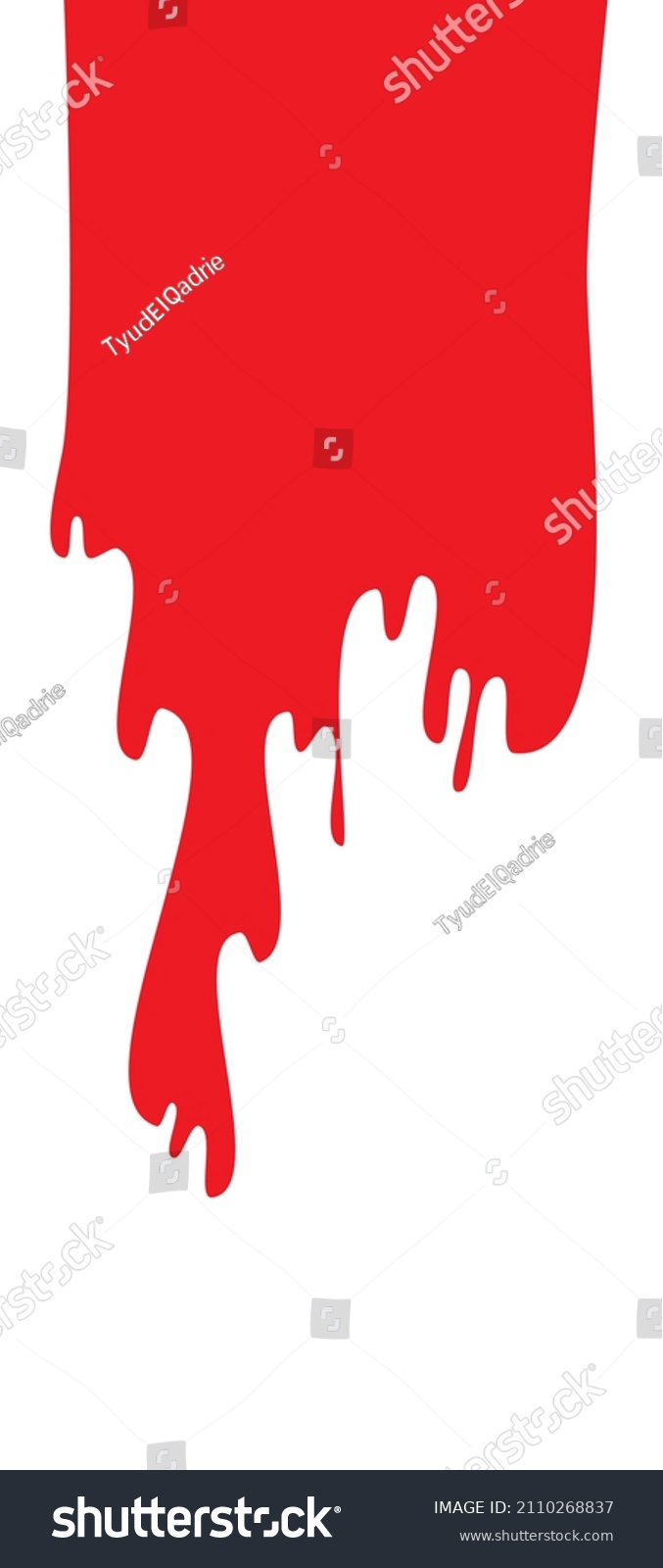 Splash Blood Red White Background Vector Stock Vector Royalty Free