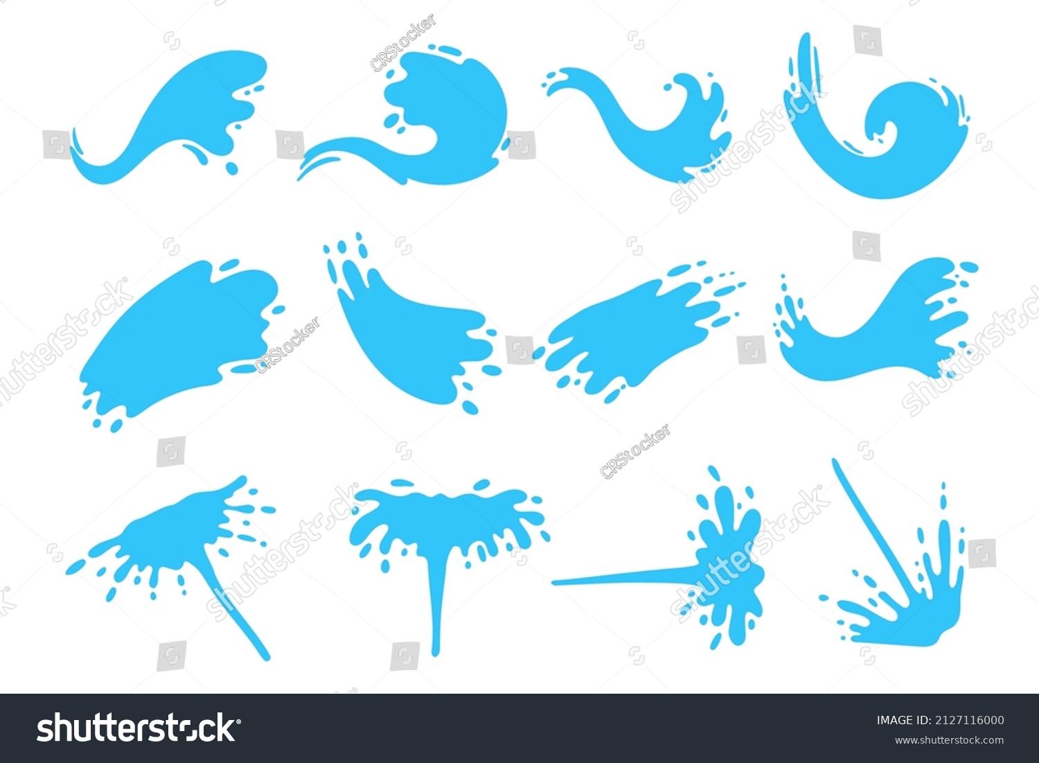 Splashing Water Drop Vector Decorating Songkran Stock Vector Royalty