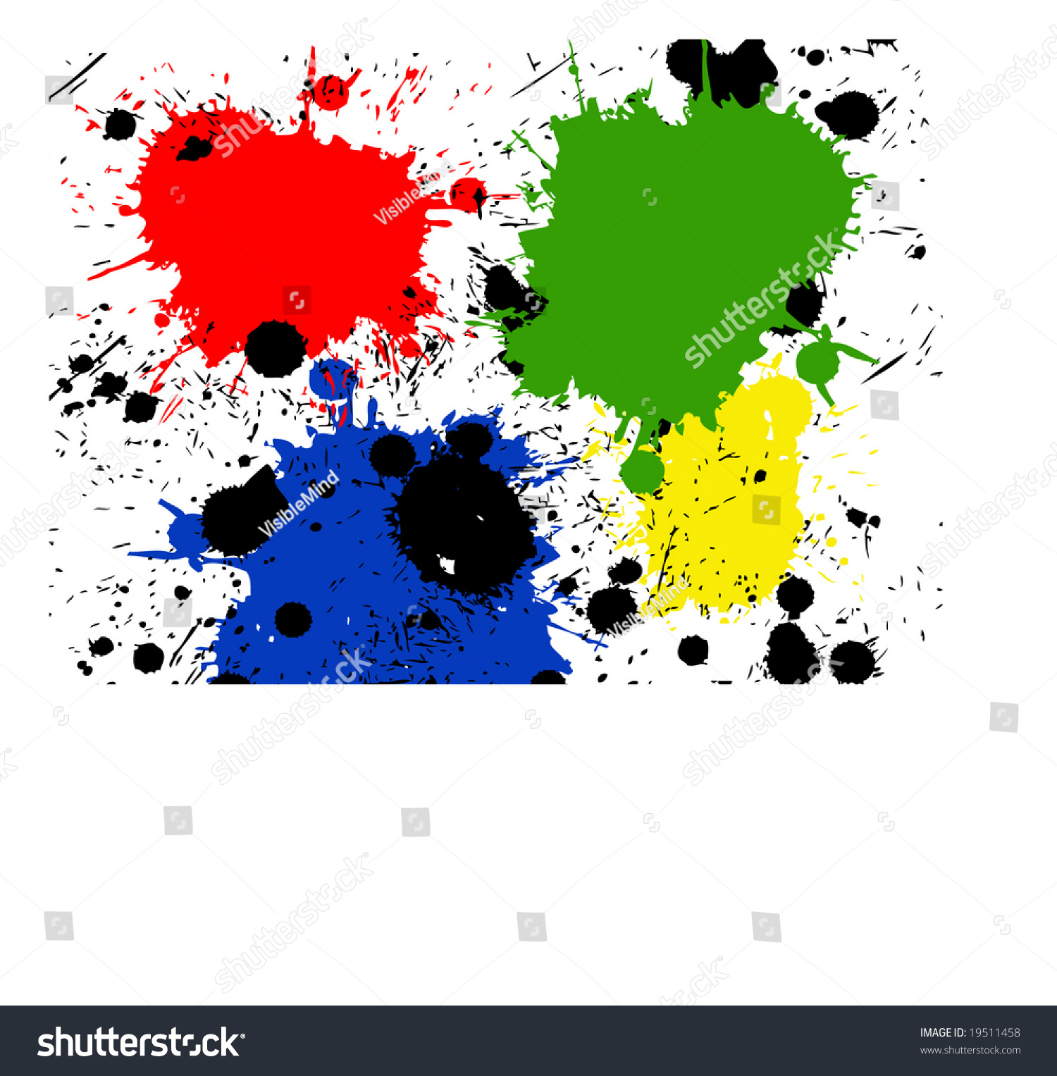 Splatter Paint Stock Vector Illustration 19511458 : Shutterstock