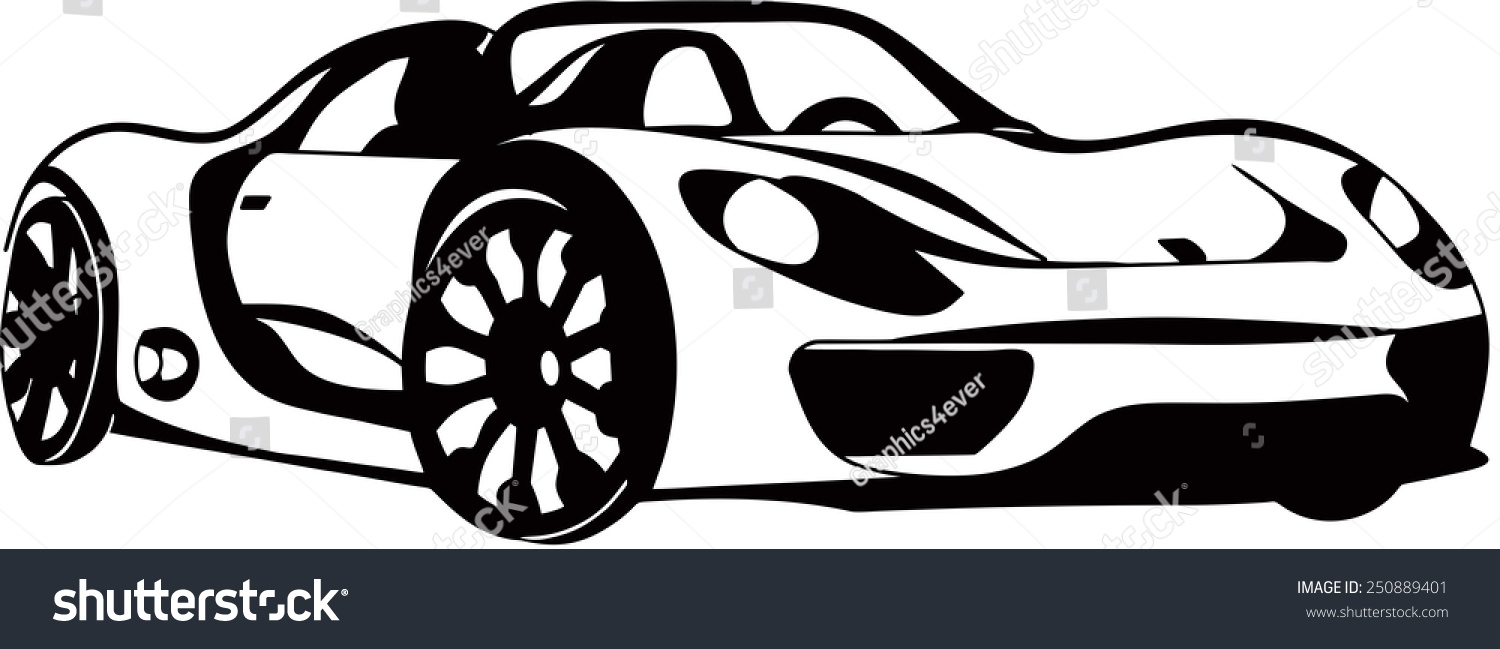 Sports Car Vector - 250889401 : Shutterstock