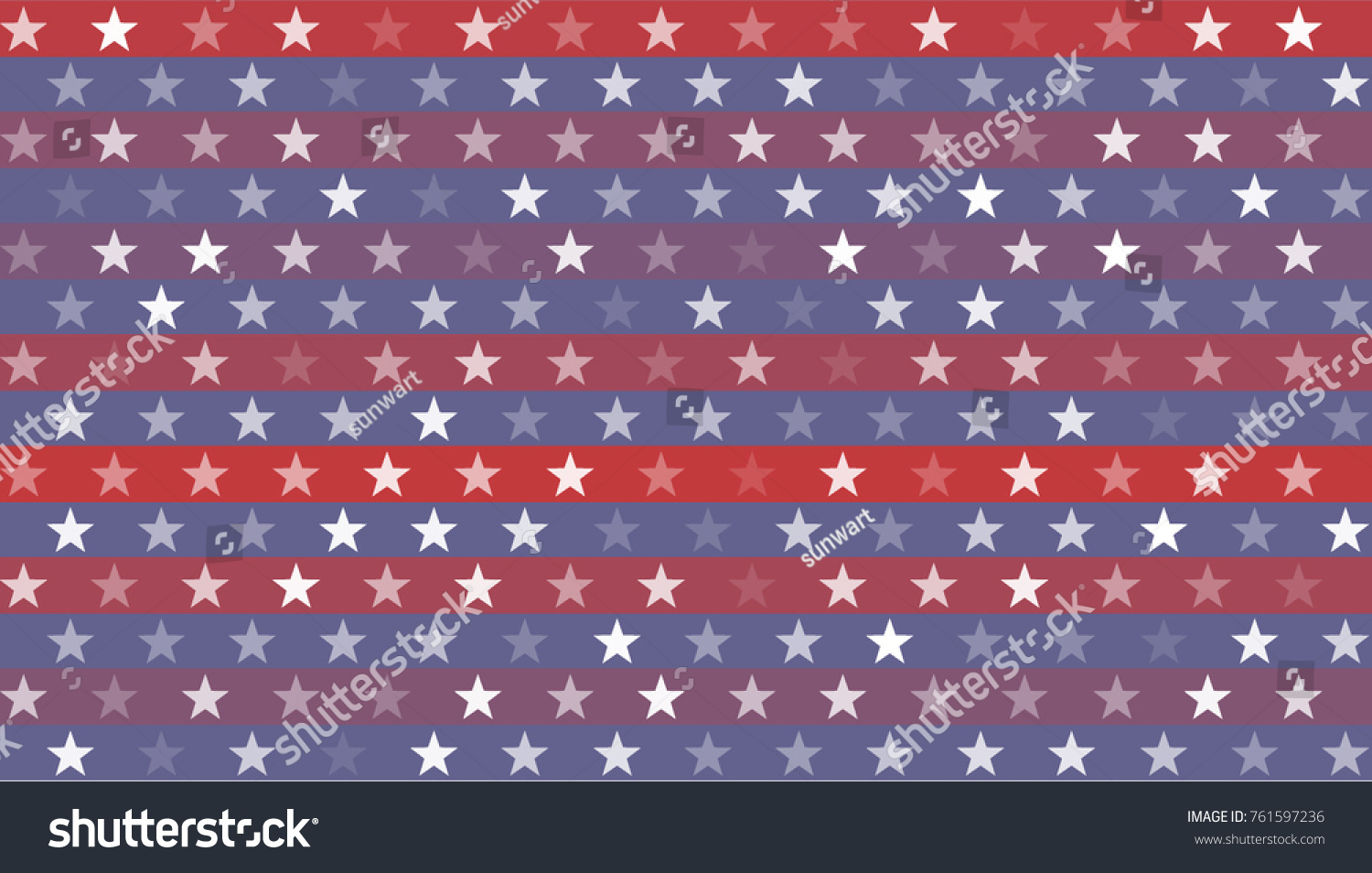 Stars Stripes Abstract Seamless Pattern Usa Stock Vector Royalty Free