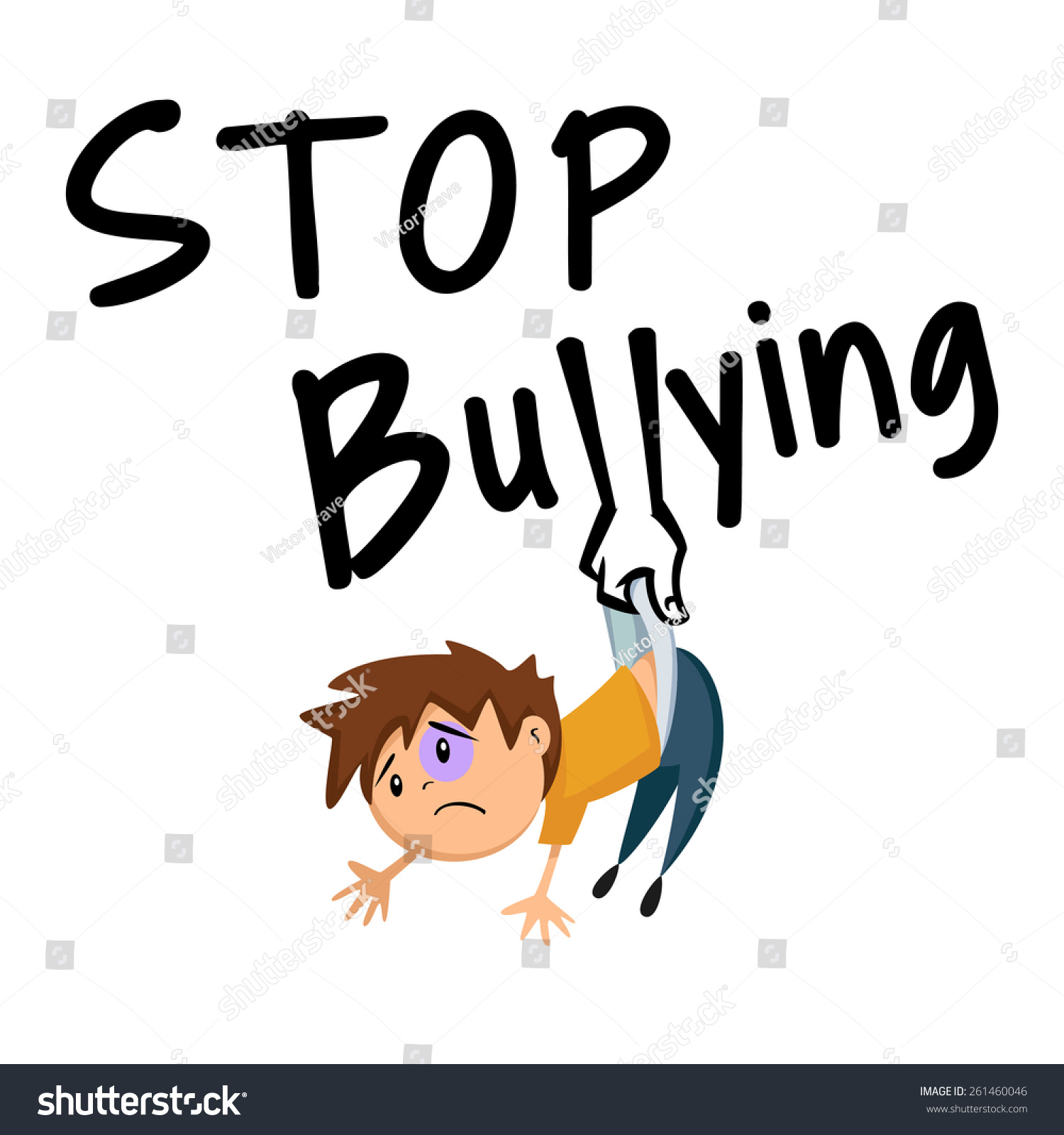Stop Bullying Concept Vector Illustration Stock Vector 261460046