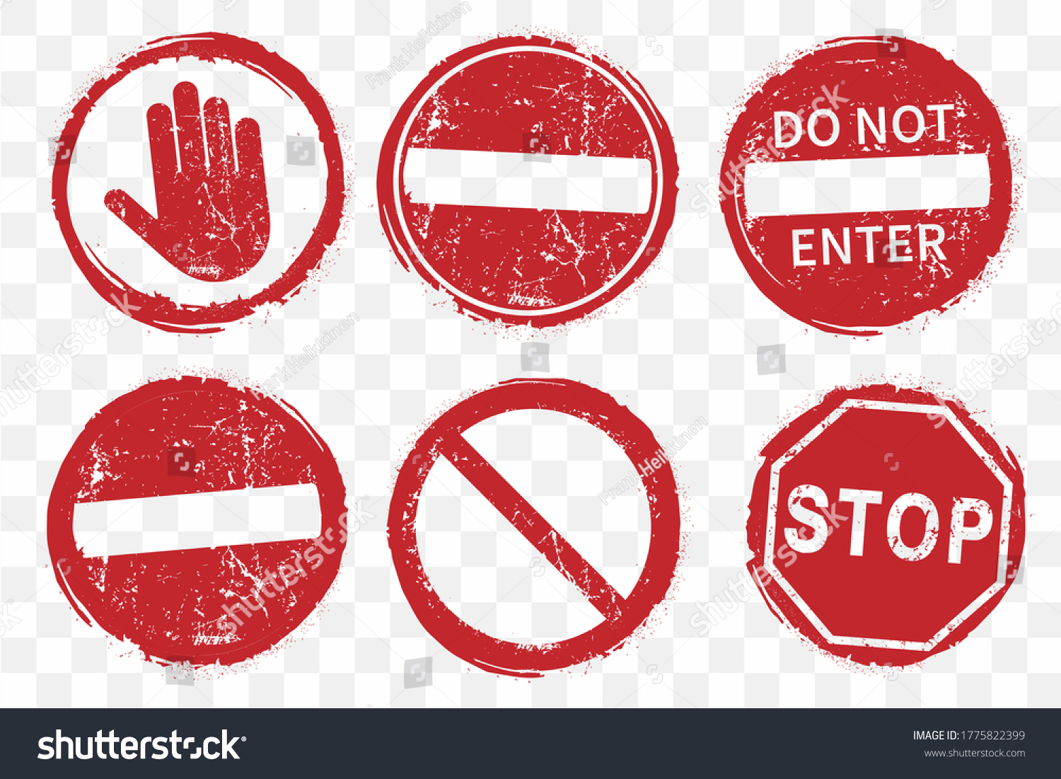 Stop No Entry Road Sign Icon Stok Vekt R Telifsiz Shutterstock