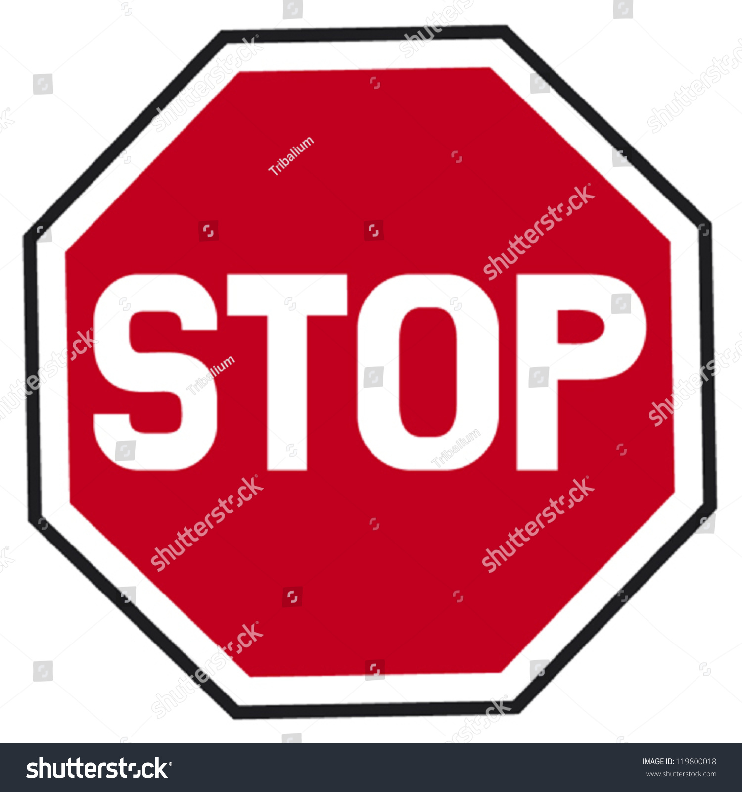 Stop Sign Stock Vector Shutterstock