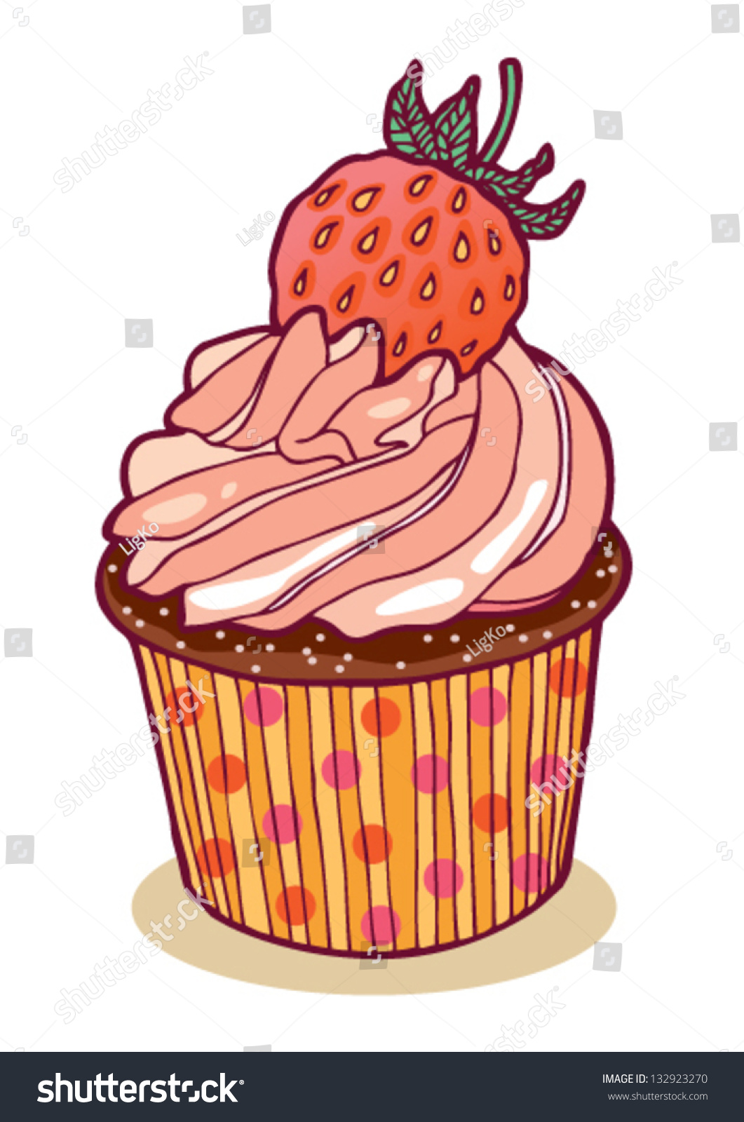 strawberry cupcake clipart - photo #43