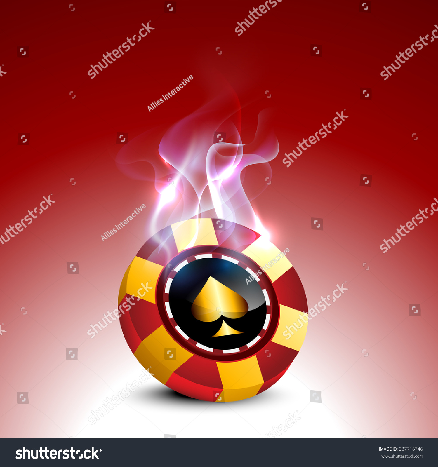 Casino fire red