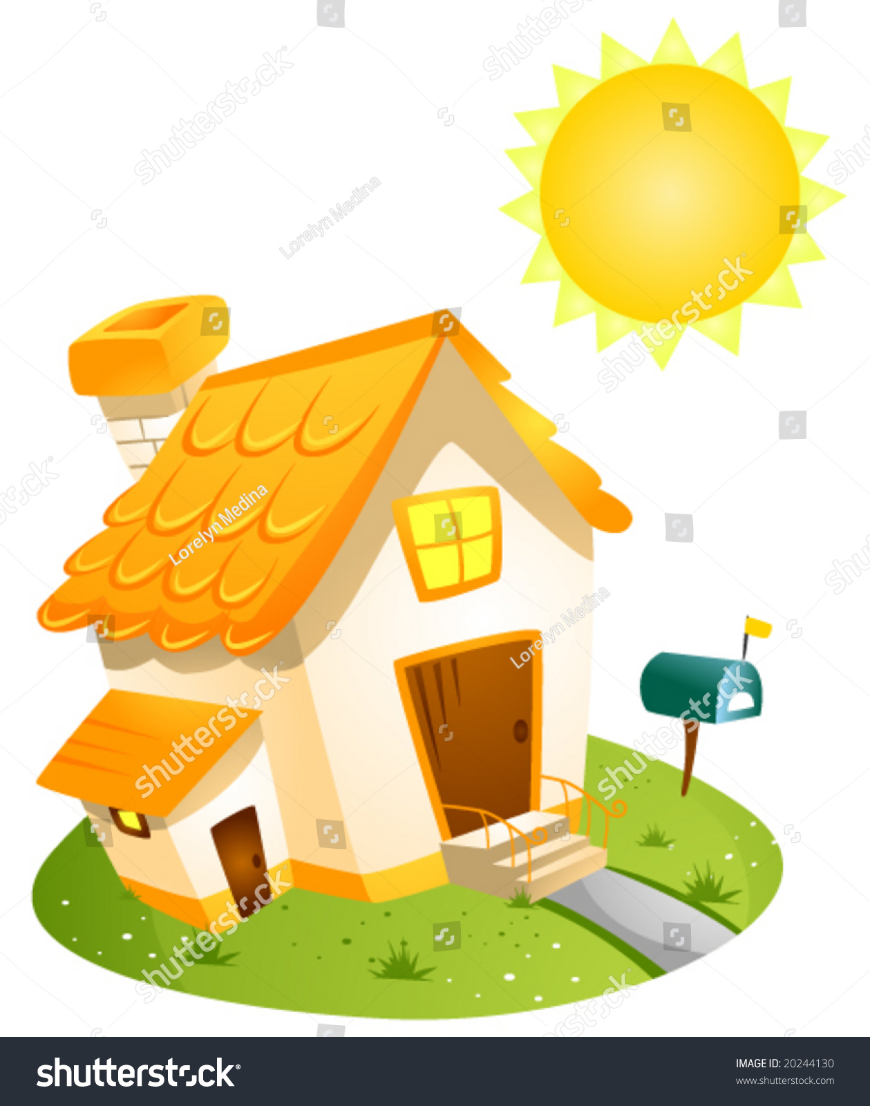 Summer House Vector 20244130 Shutterstock