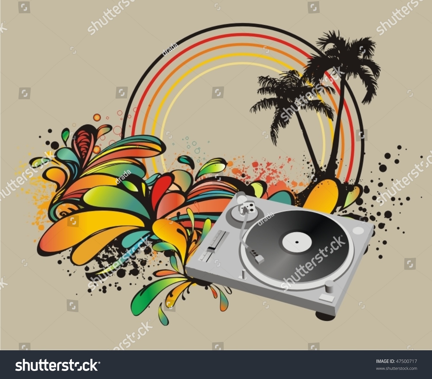 Summer Party, Vector - 47500717 : Shutterstock