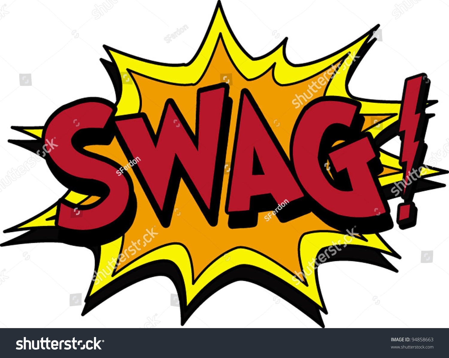 Swag Illustration vectorielle libre de droits 94858663 Shutterstock