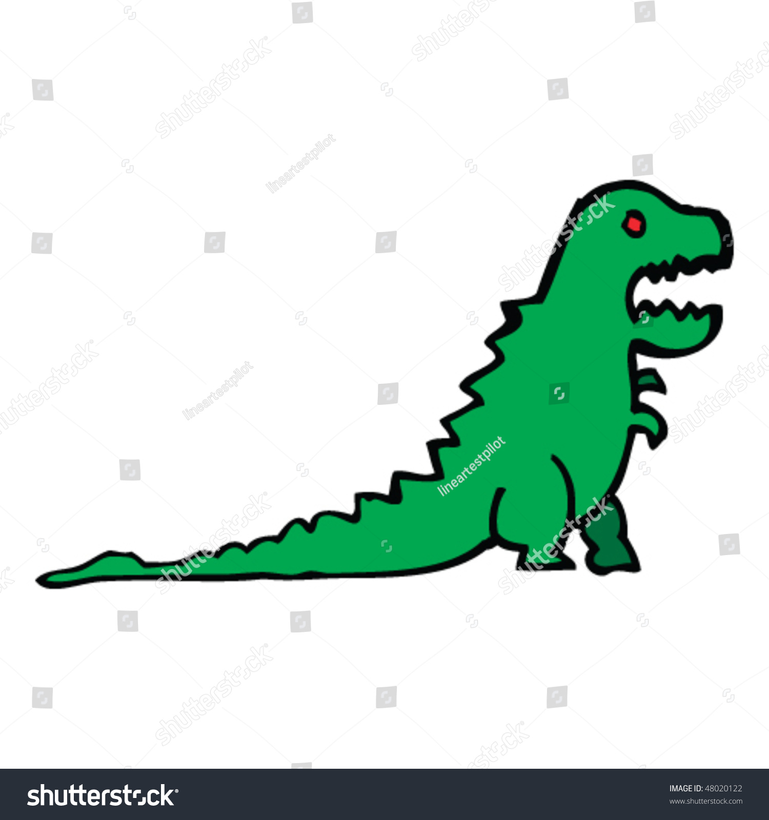 T-Rex Drawing Stock Vector Illustration 48020122 : Shutterstock