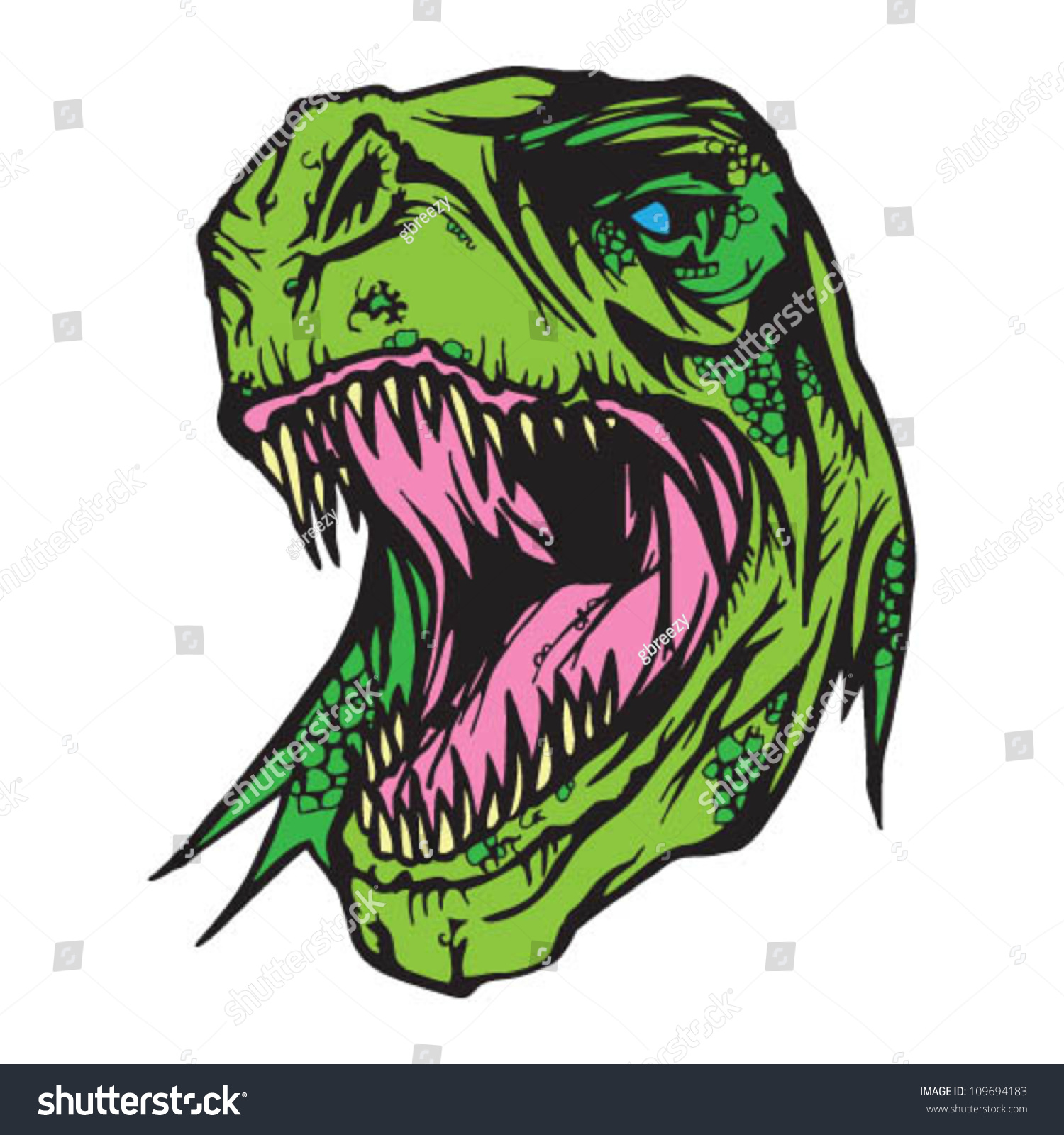 t rex cartoon head