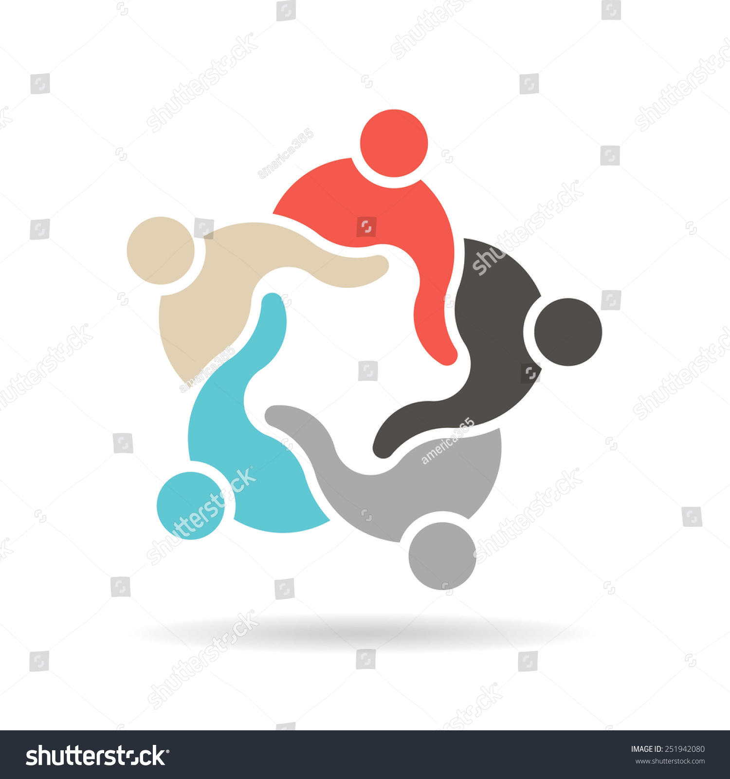 Team Group People Logo Concept Group Stock Vector 251942080 - Shutterstock