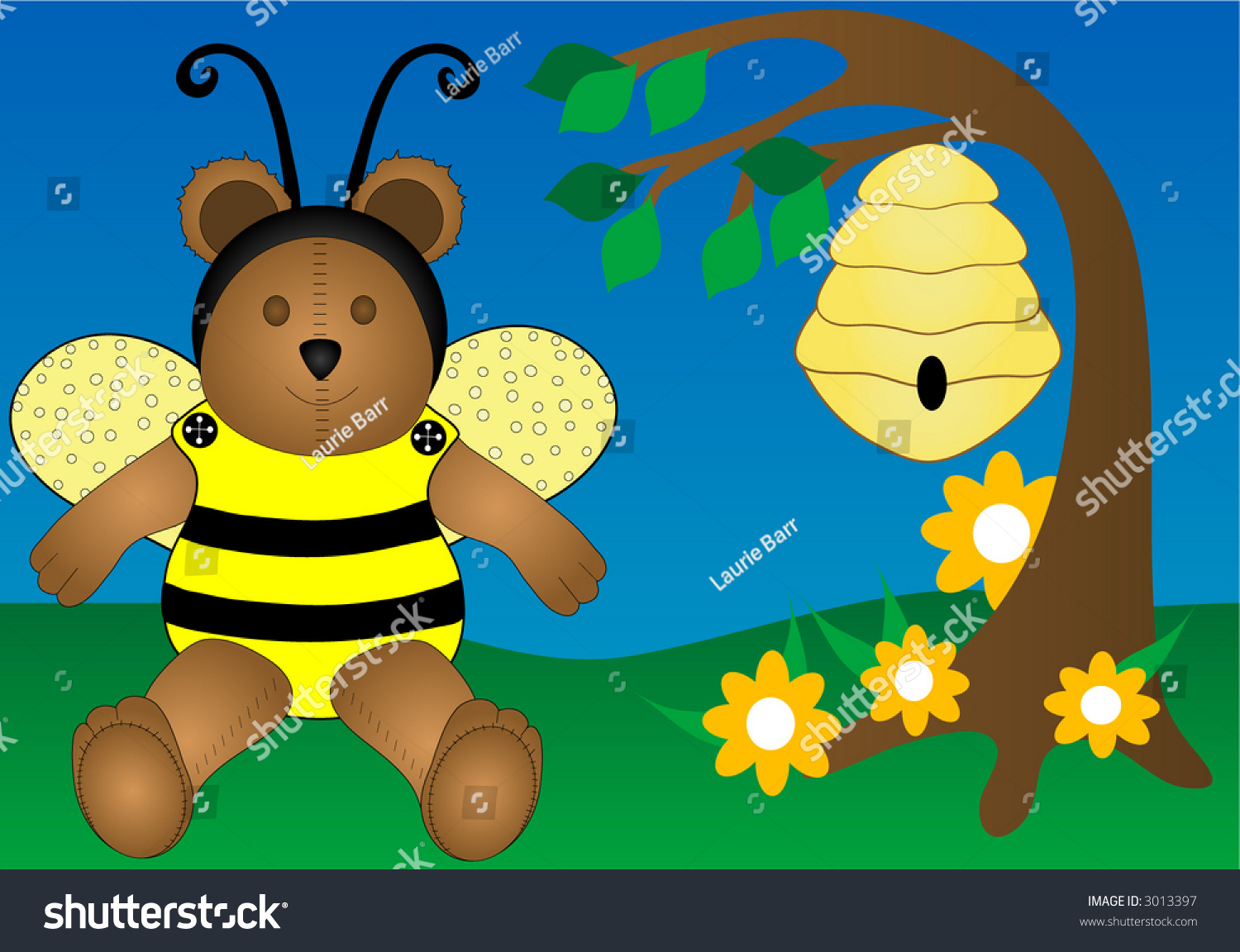 teddy bear bumble bee