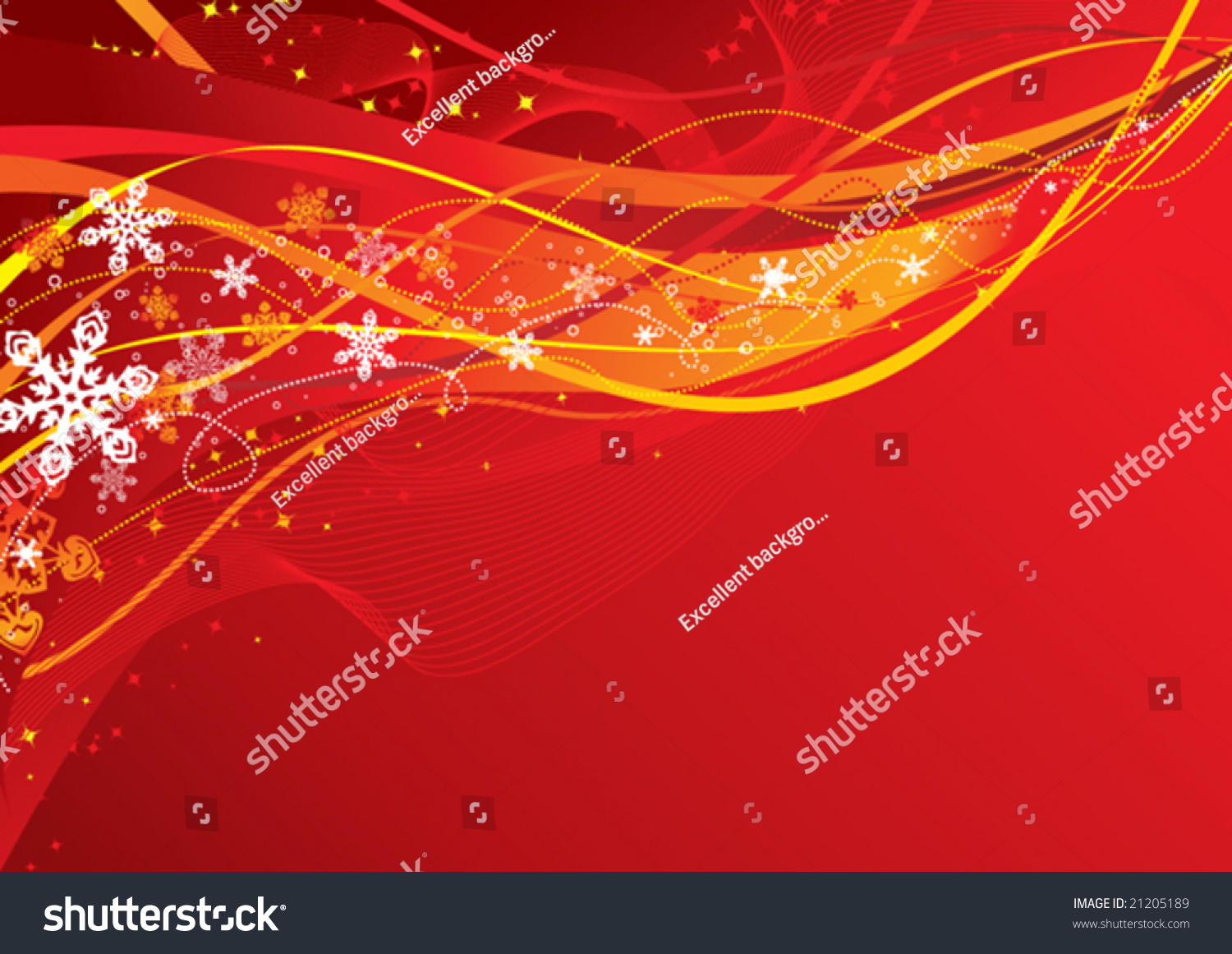 Template For A Christmas Card Stock Vector Illustration 21205189 : Shutterstock