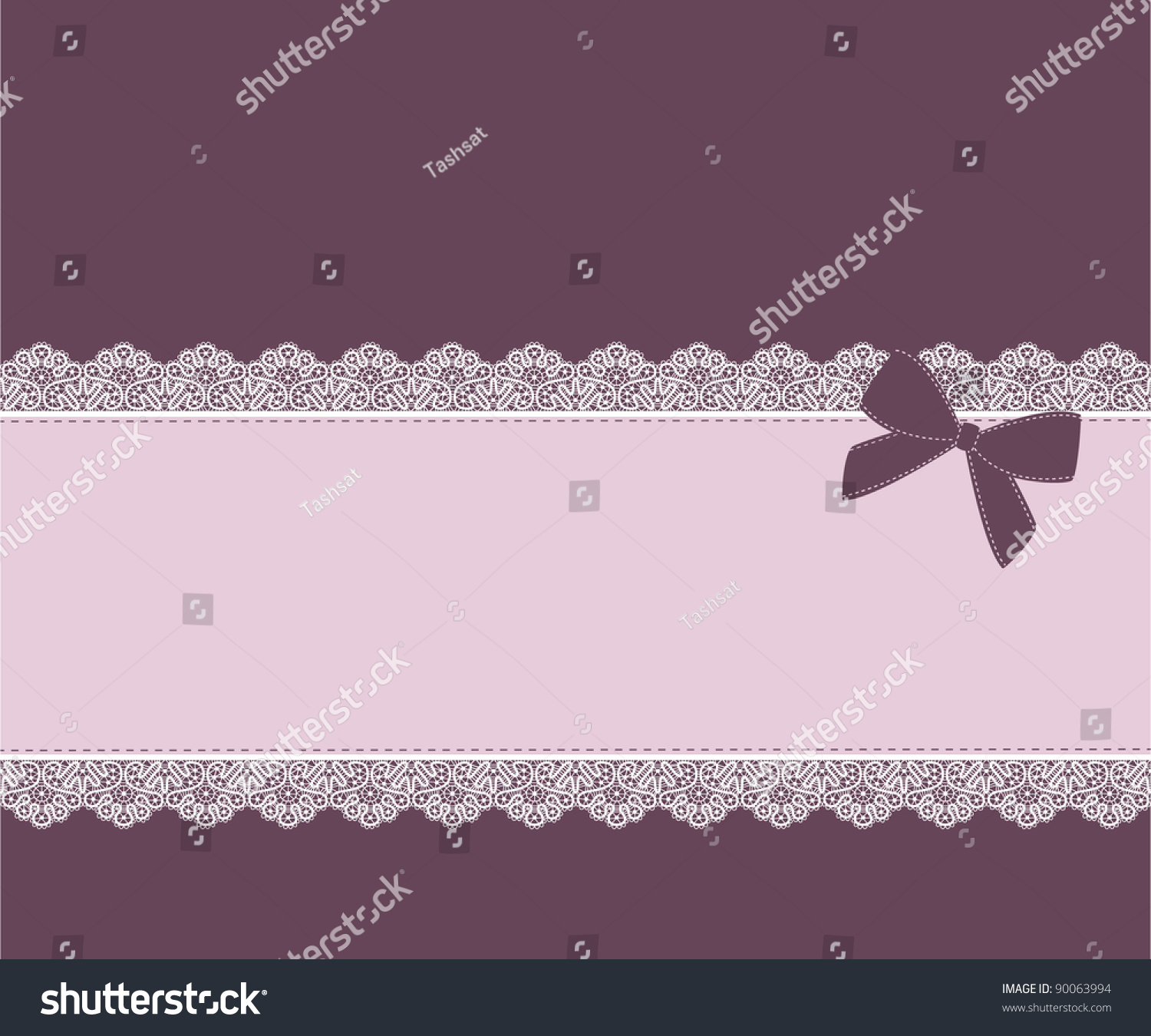 Template Frame Design For Greeting Card Stock Vector Illustration 90063994 : Shutterstock