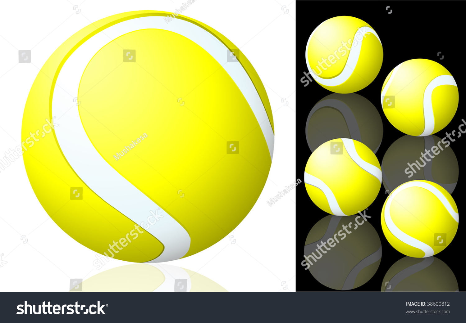 Tennis Ball. Vector. - 38600812 : Shutterstock