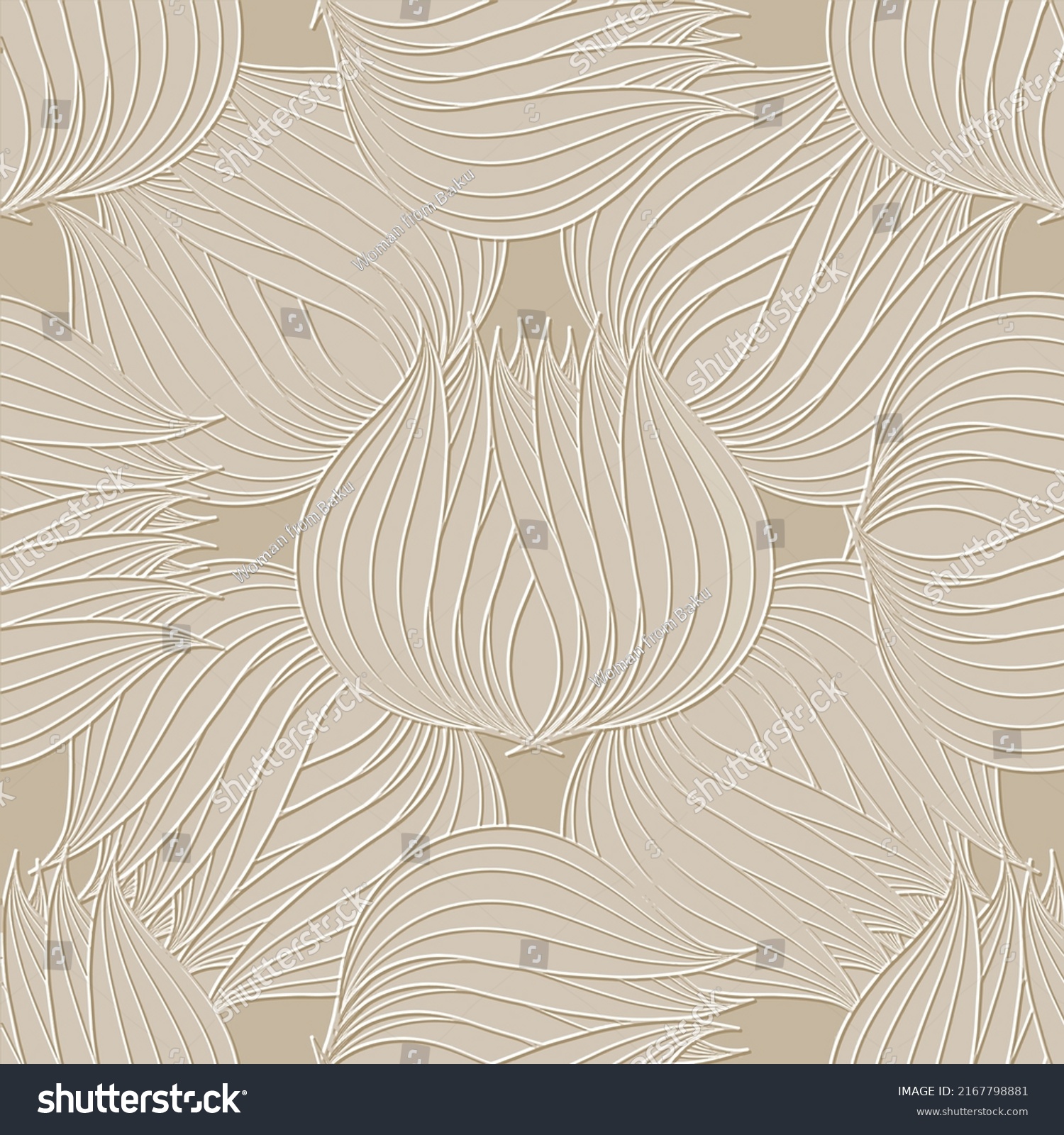 Textured Floral Line Art Tracery 3d Stock Vector Royalty Free