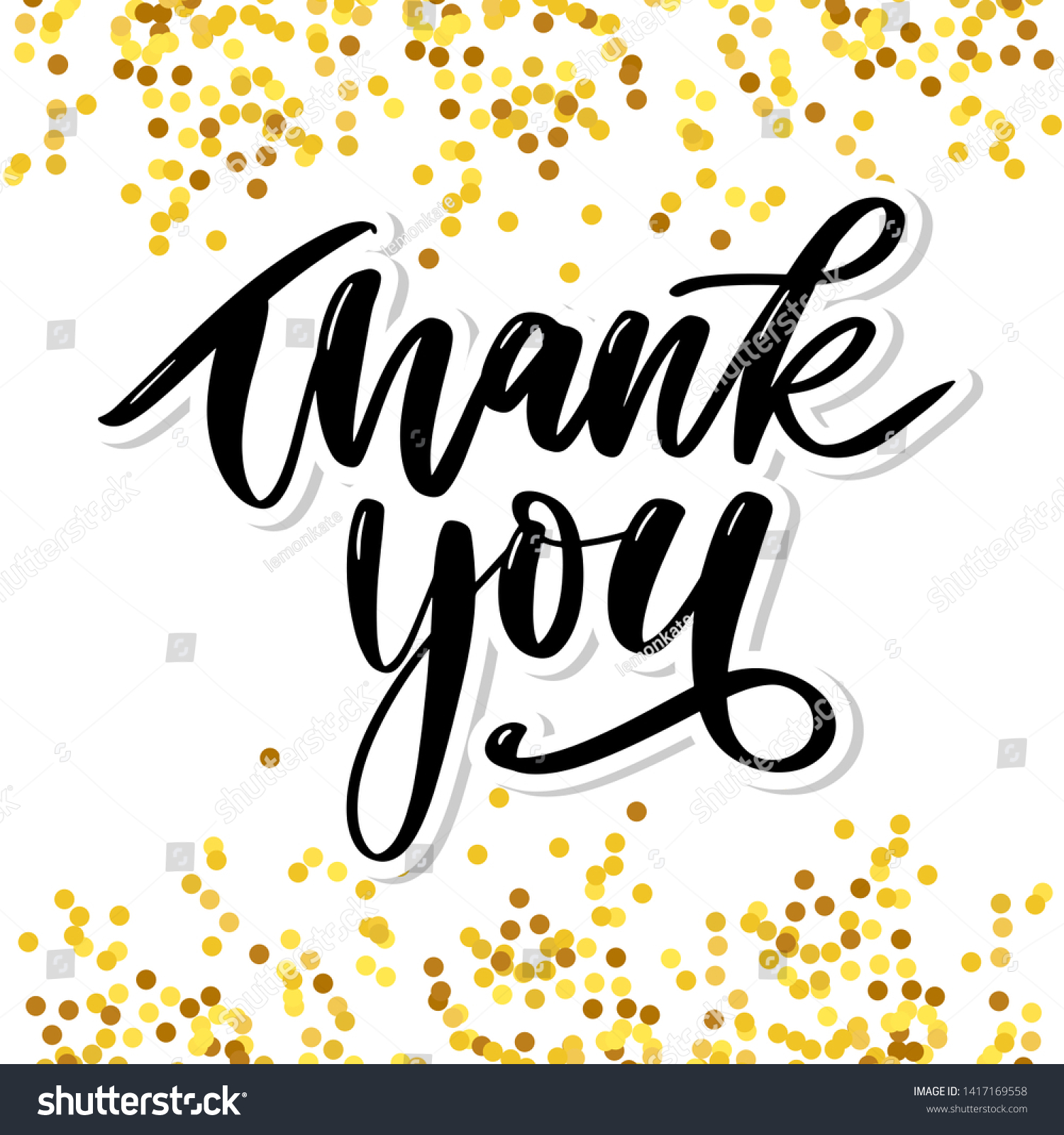 Thank You Handwritten Inscription Hand Drawn Vector De Stock Libre De