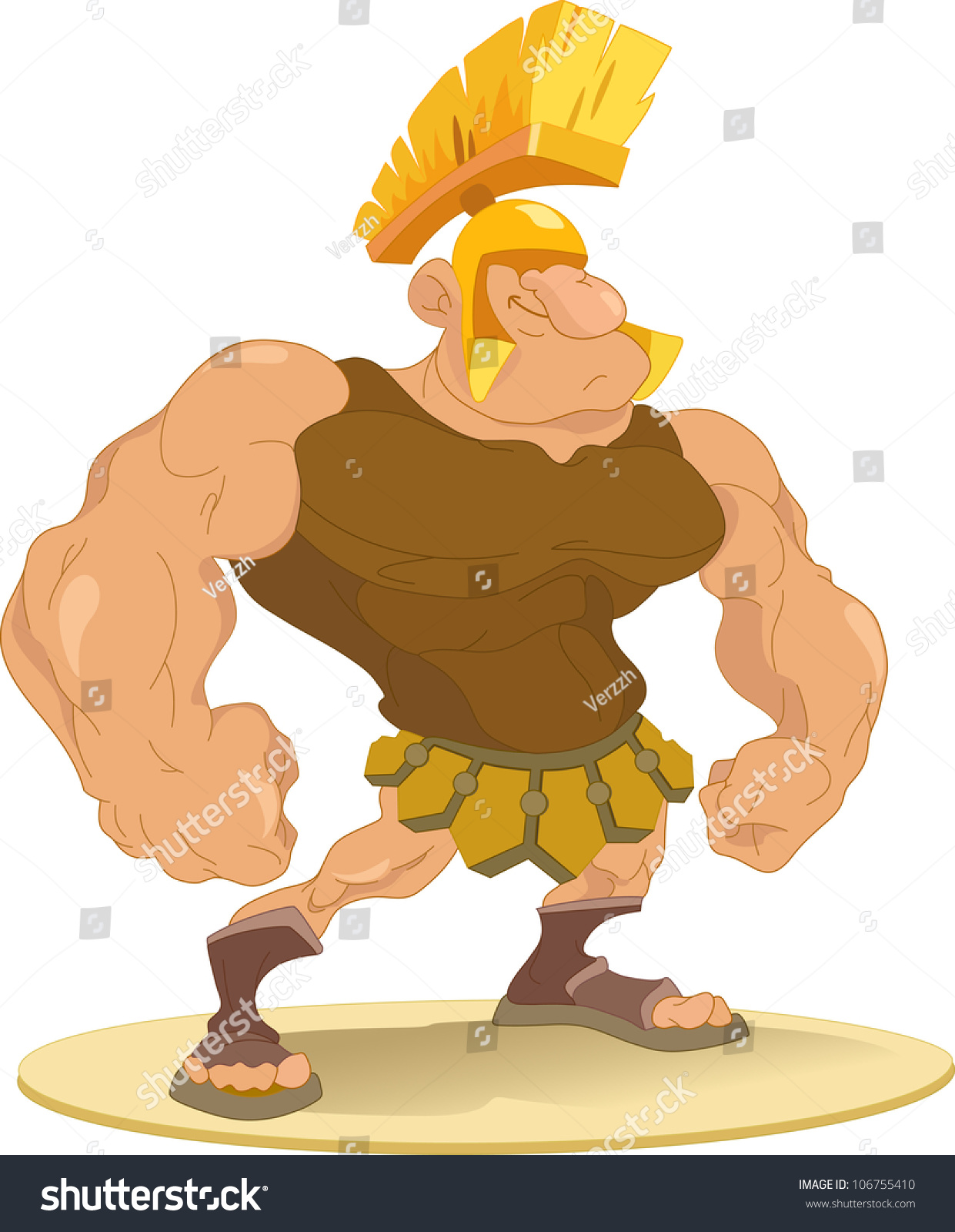 Figure Shows Maleroman Gladiator Wearing Helmetillustration Stock