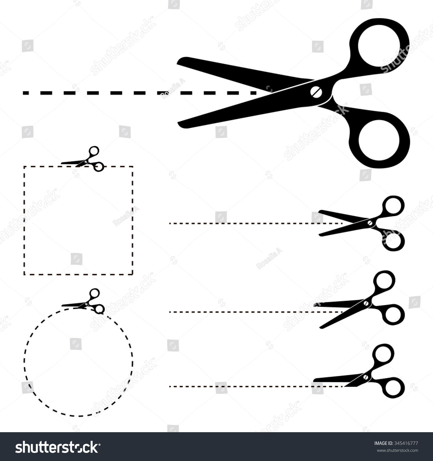 scissors with dotted line clip art - photo #45