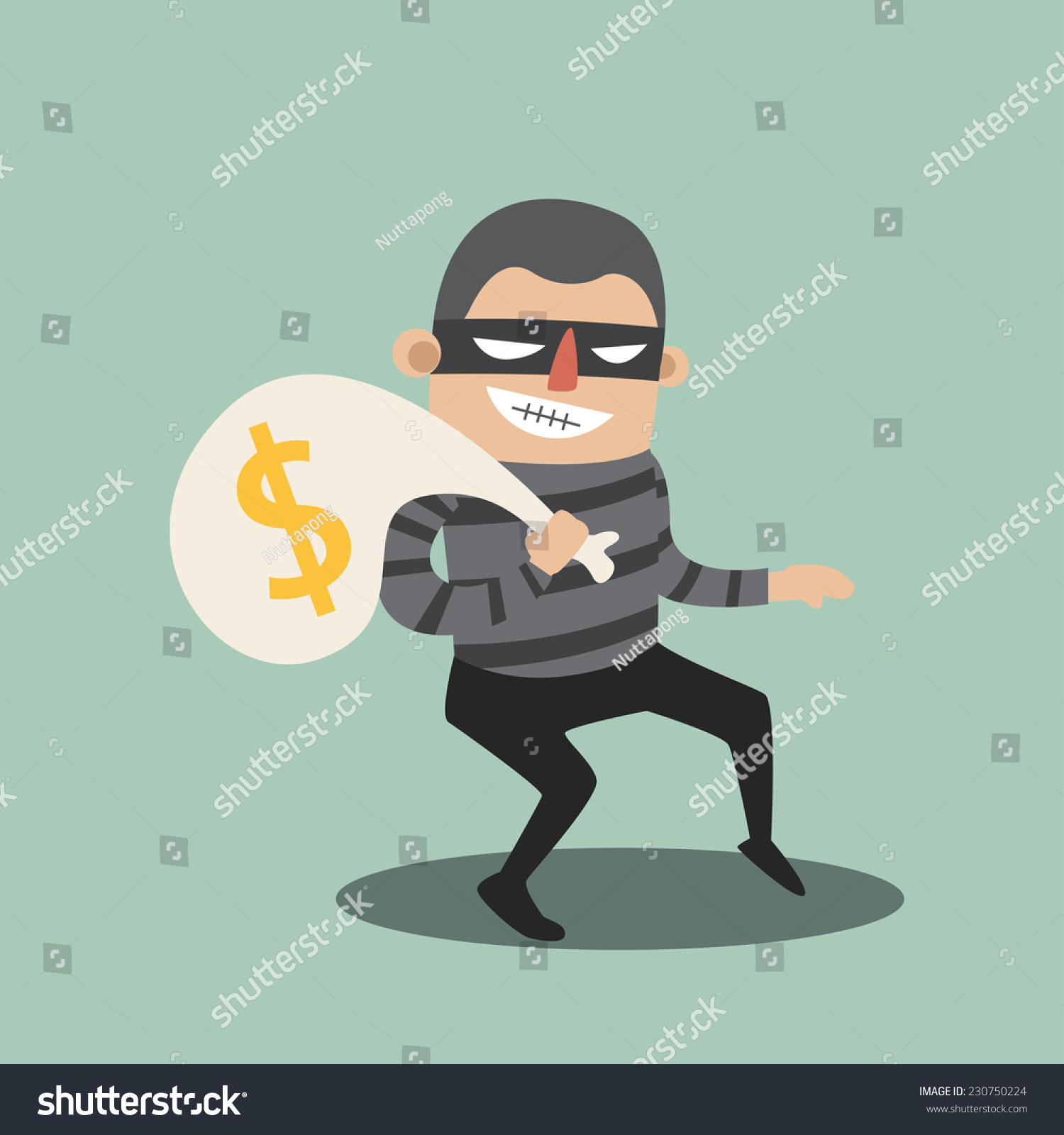 Thief Stock Vector Shutterstock