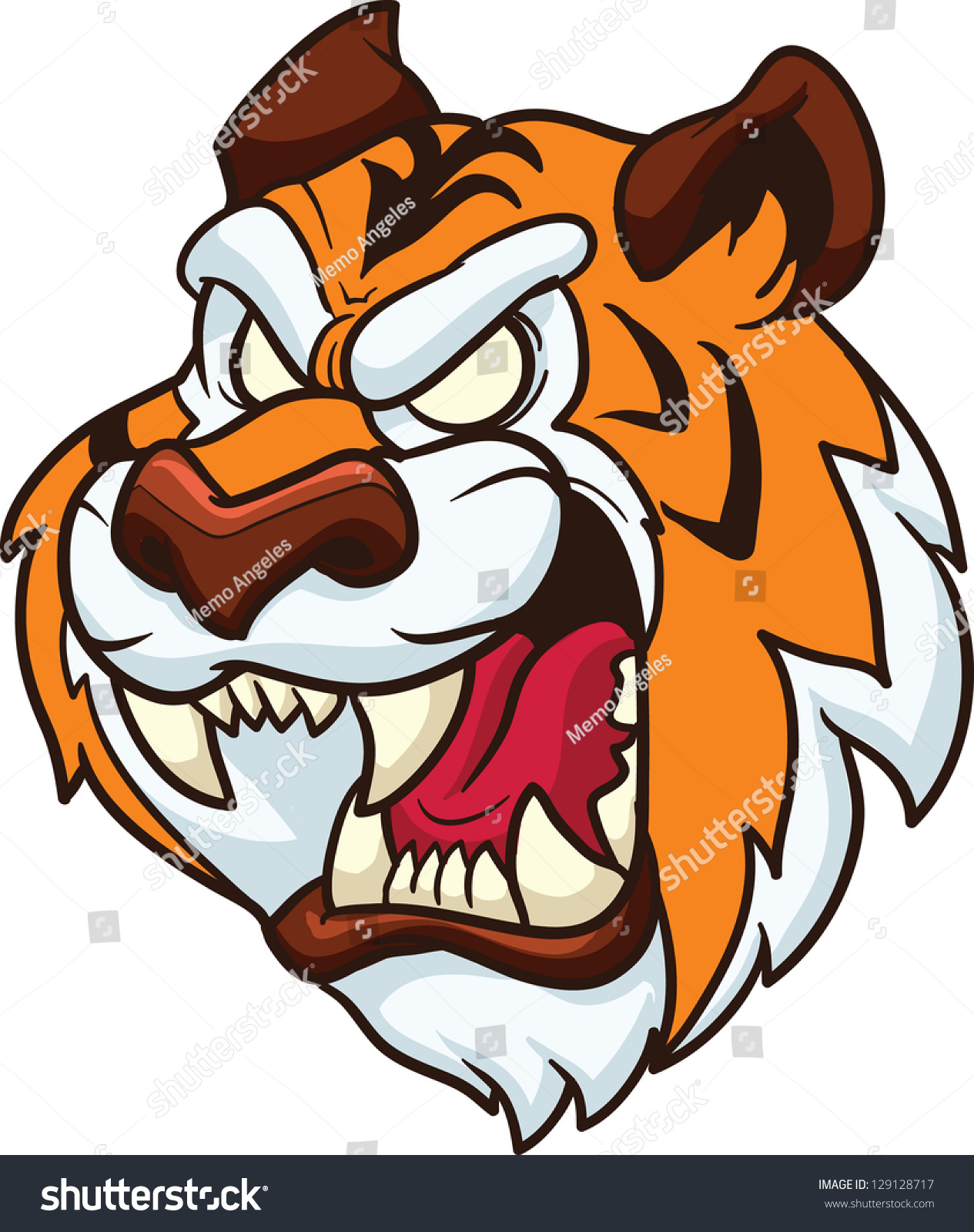 tiger roar clipart - photo #45