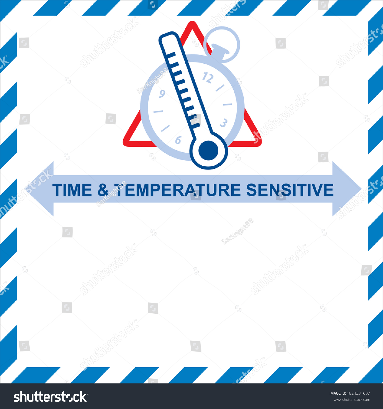 Time Temperature Sensitive Label Vector Stock Vector Royalty Free