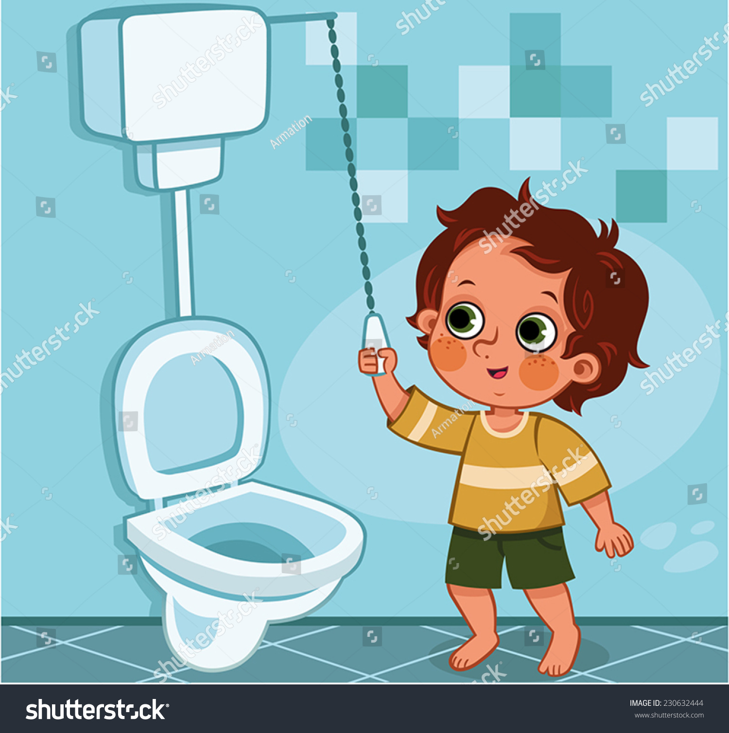 clipart flush the toilet - photo #2