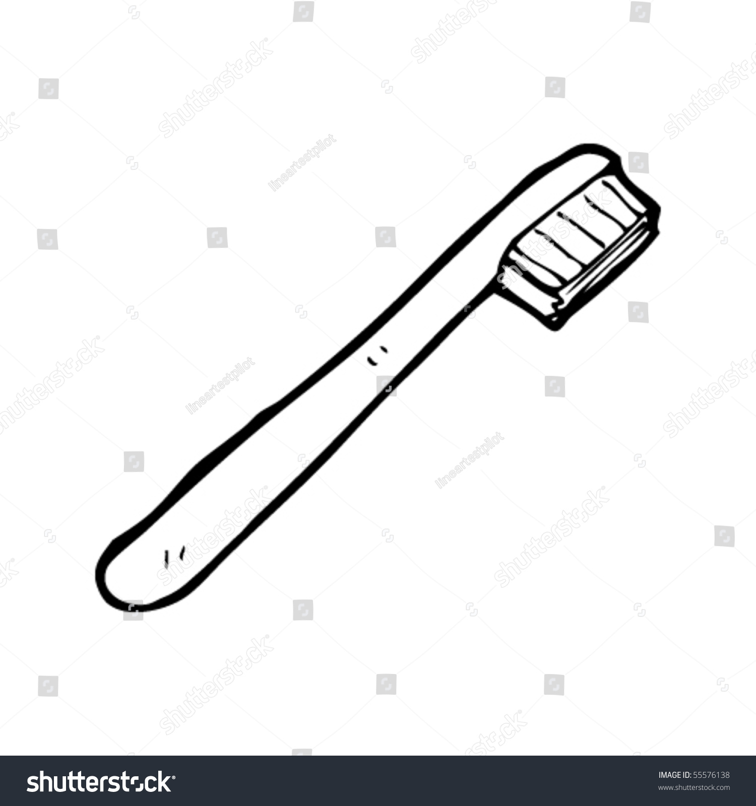 Toothbrush Cartoon Stock Vector Illustration 55576138 : Shutterstock