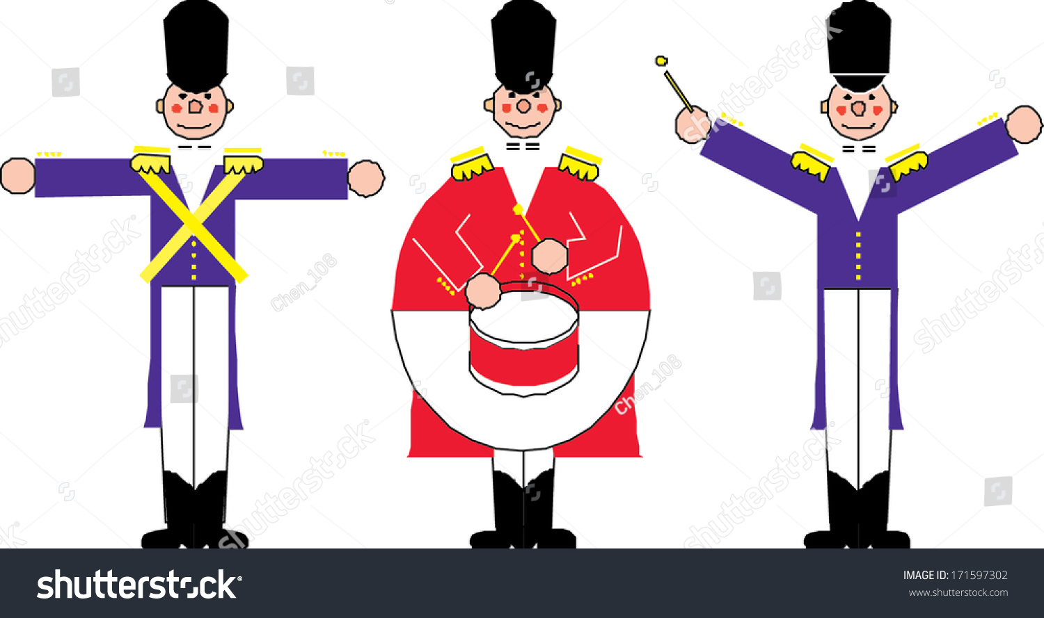 Toy Soldiers Stock Vector 171597302 - Shutterstock