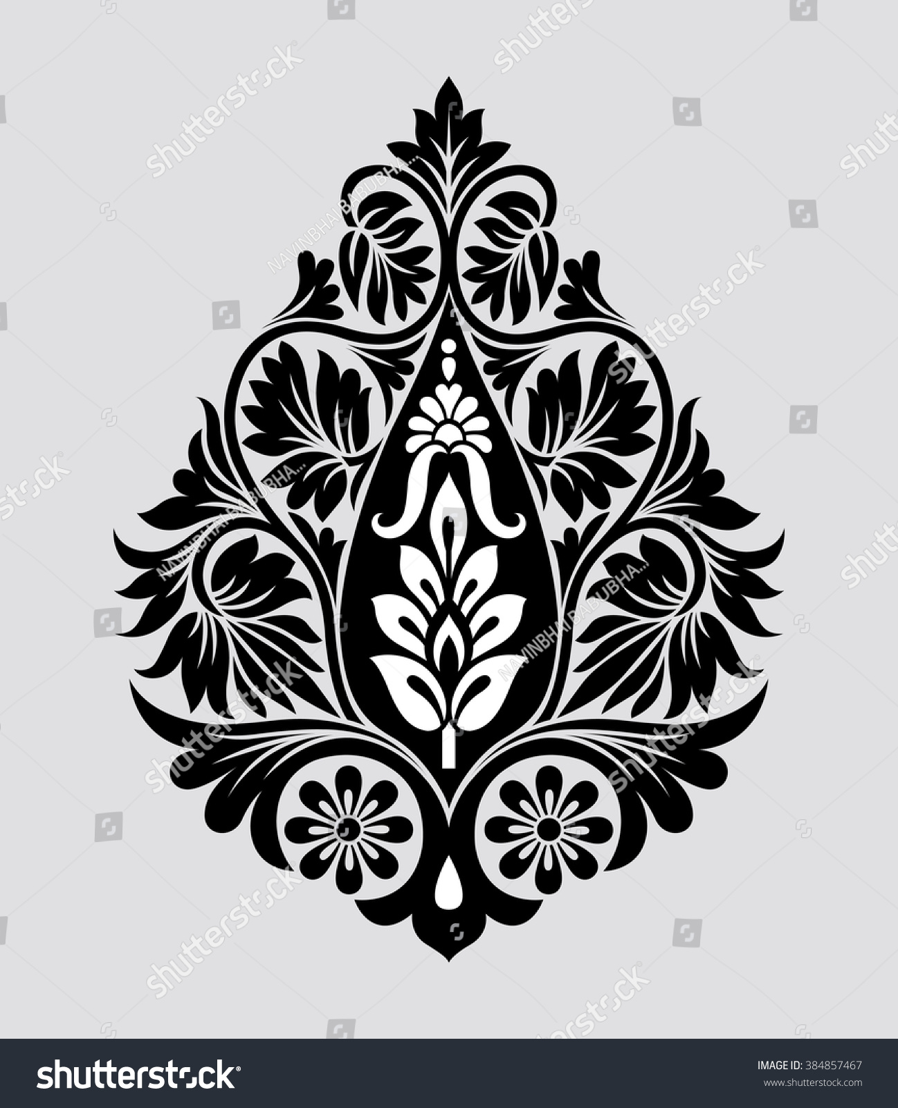 Traditional Indian Motif Stock Vector Shutterstock