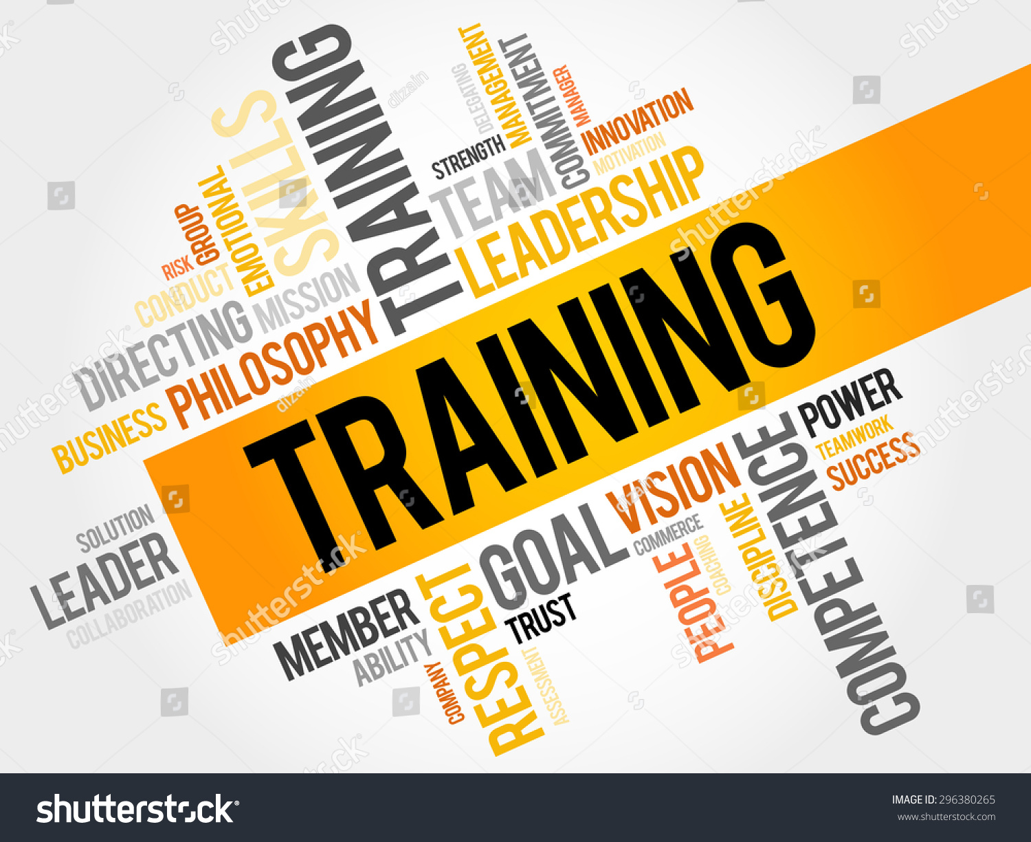 Training Word Cloud Business Concept Stock Vector 296380265 Shutterstock