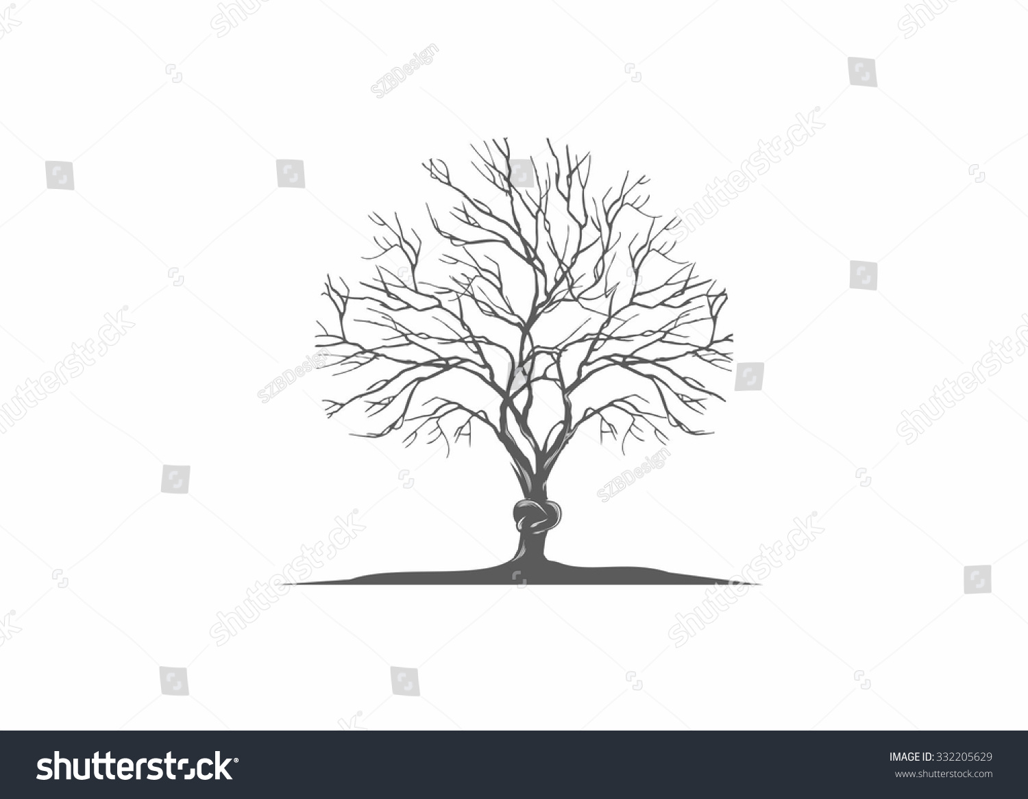 Tree Stock Vector Illustration 332205629 : Shutterstock